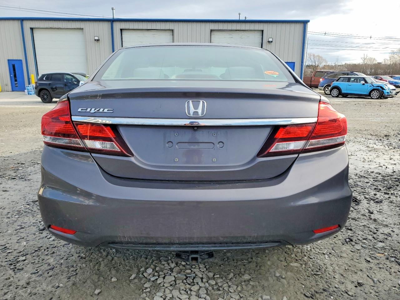 2014 Honda Civic Lx Gray vin: 19XFB2F58EE218253