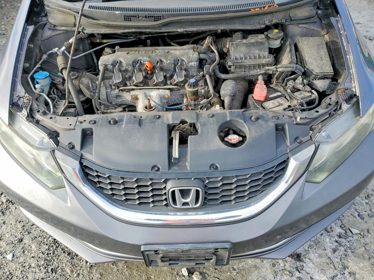 2014 Honda Civic Lx Gray vin: 19XFB2F58EE218253