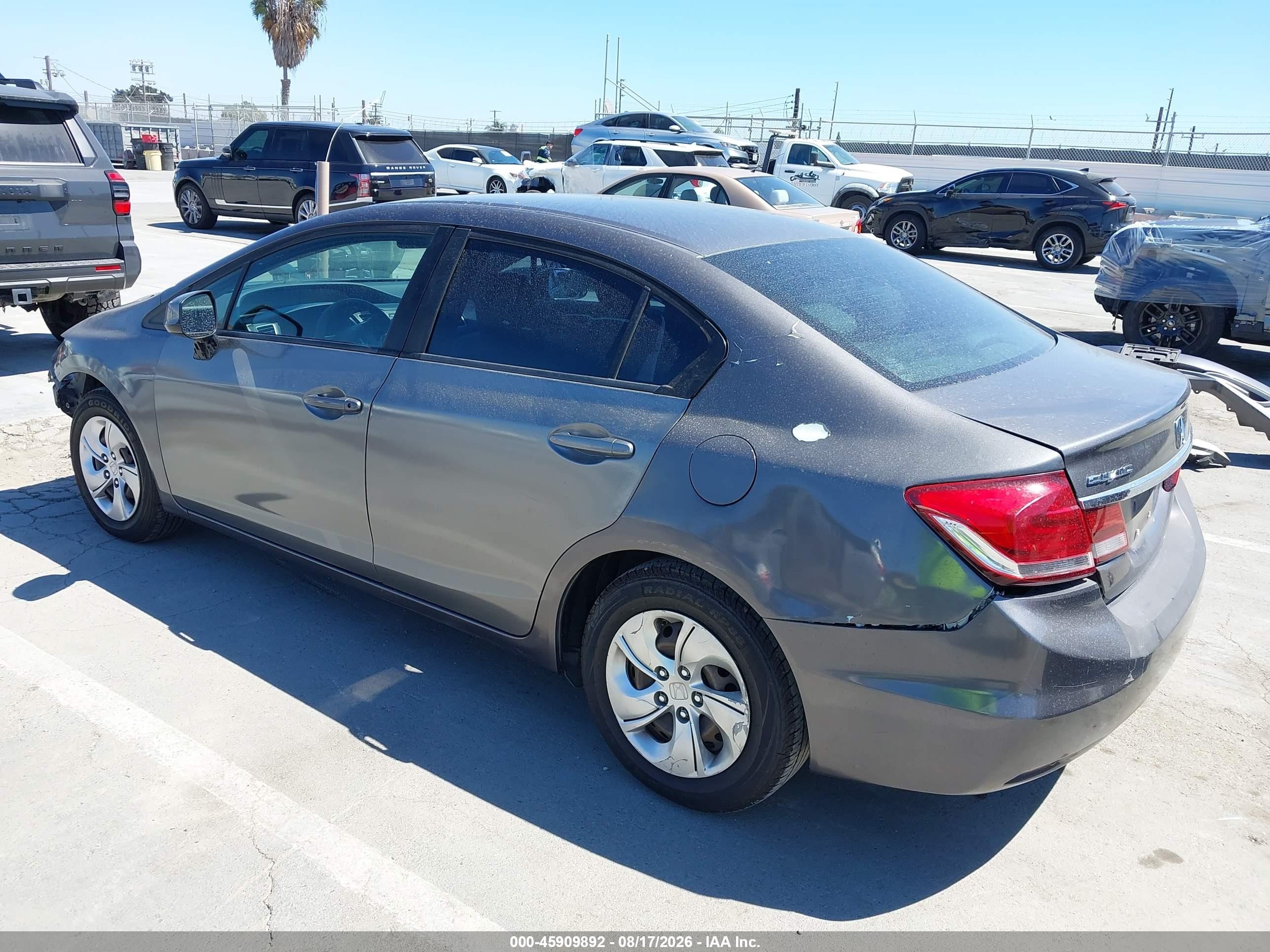 2014 Honda Civic Lx Серый vin: 19XFB2F58EE222755