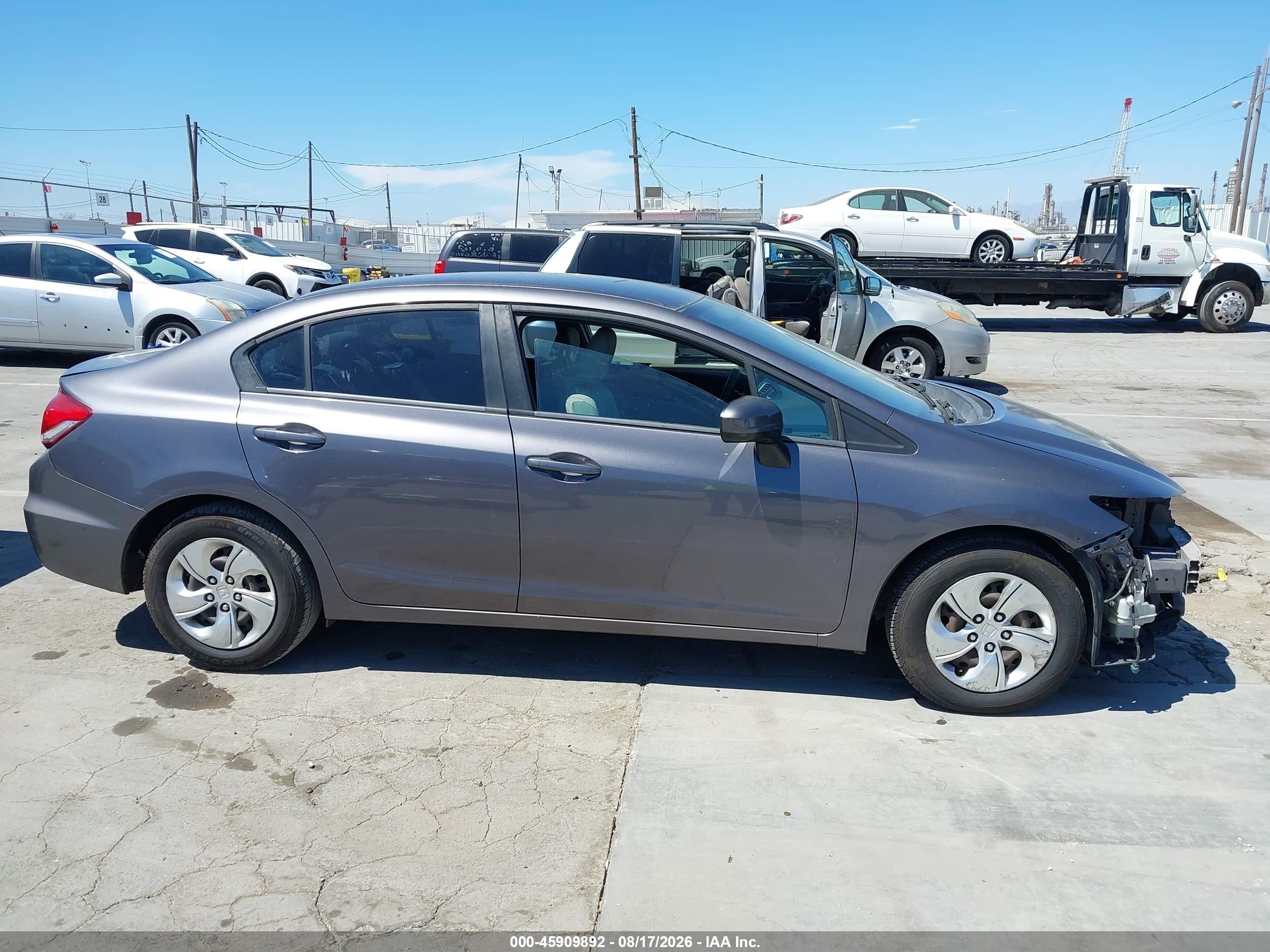2014 Honda Civic Lx Серый vin: 19XFB2F58EE222755