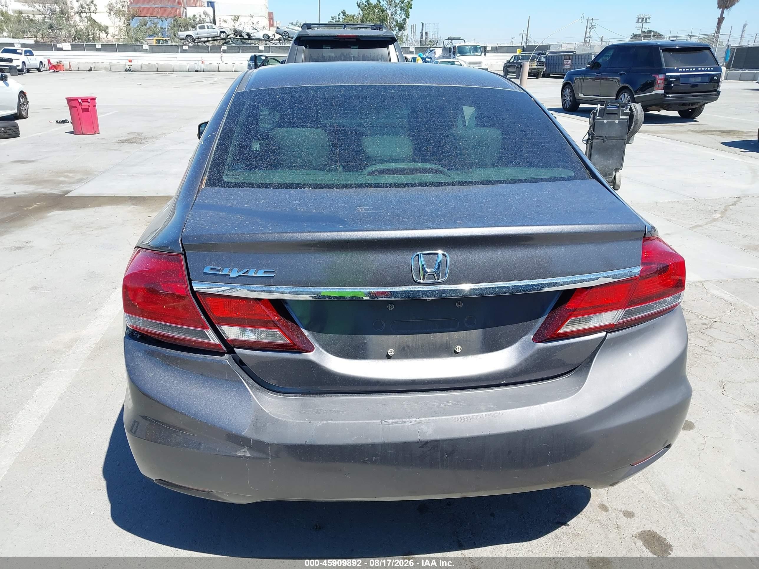 2014 Honda Civic Lx Серый vin: 19XFB2F58EE222755