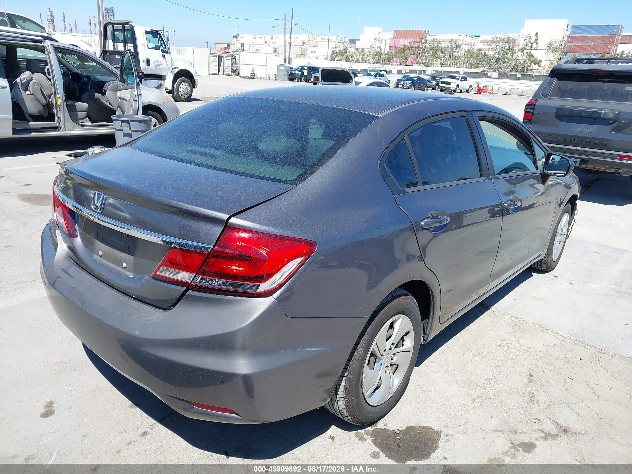2014 Honda Civic Lx Серый vin: 19XFB2F58EE222755