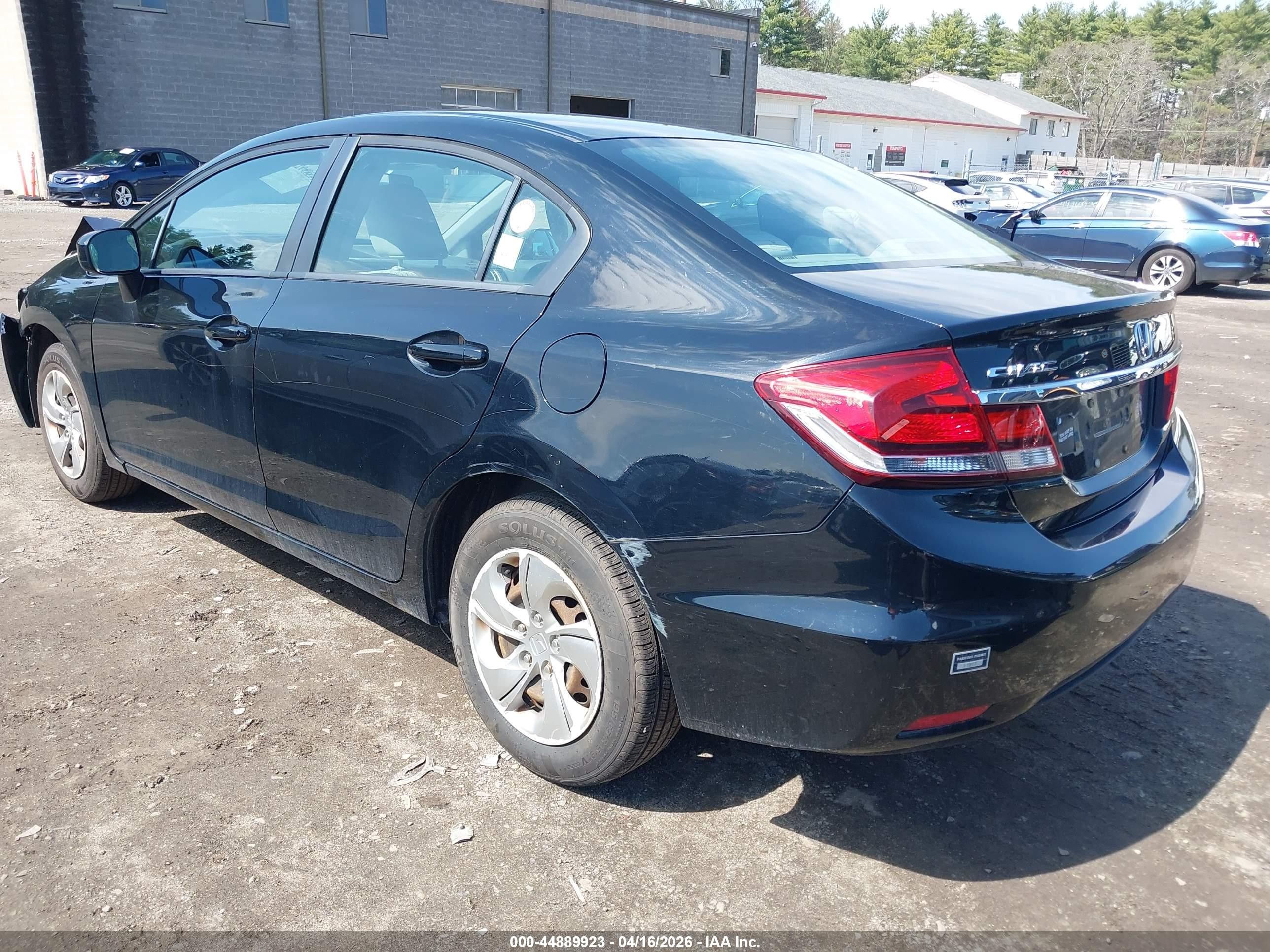 2014 Honda Civic Lx Black vin: 19XFB2F58EE225414