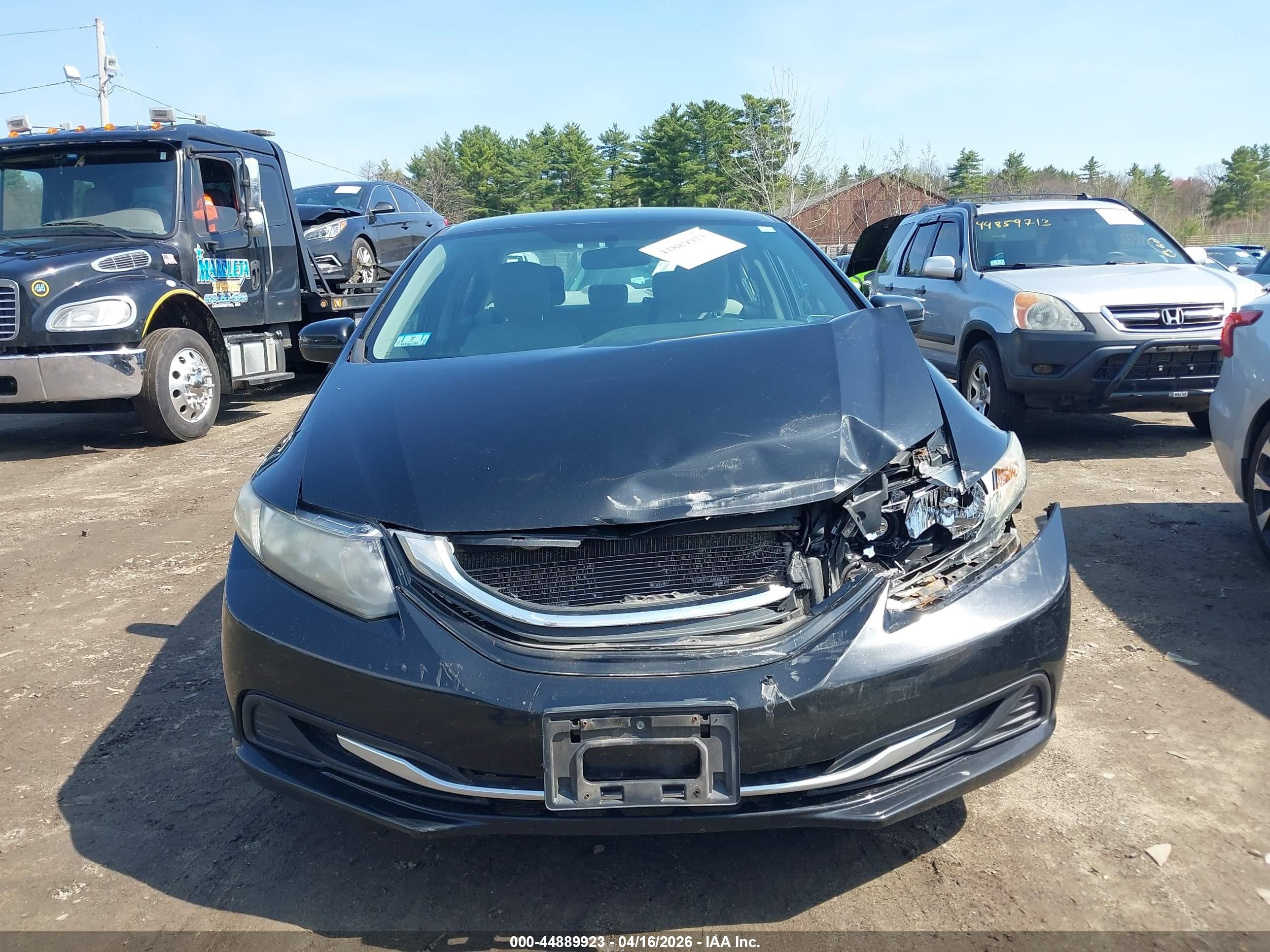 2014 Honda Civic Lx Black vin: 19XFB2F58EE225414