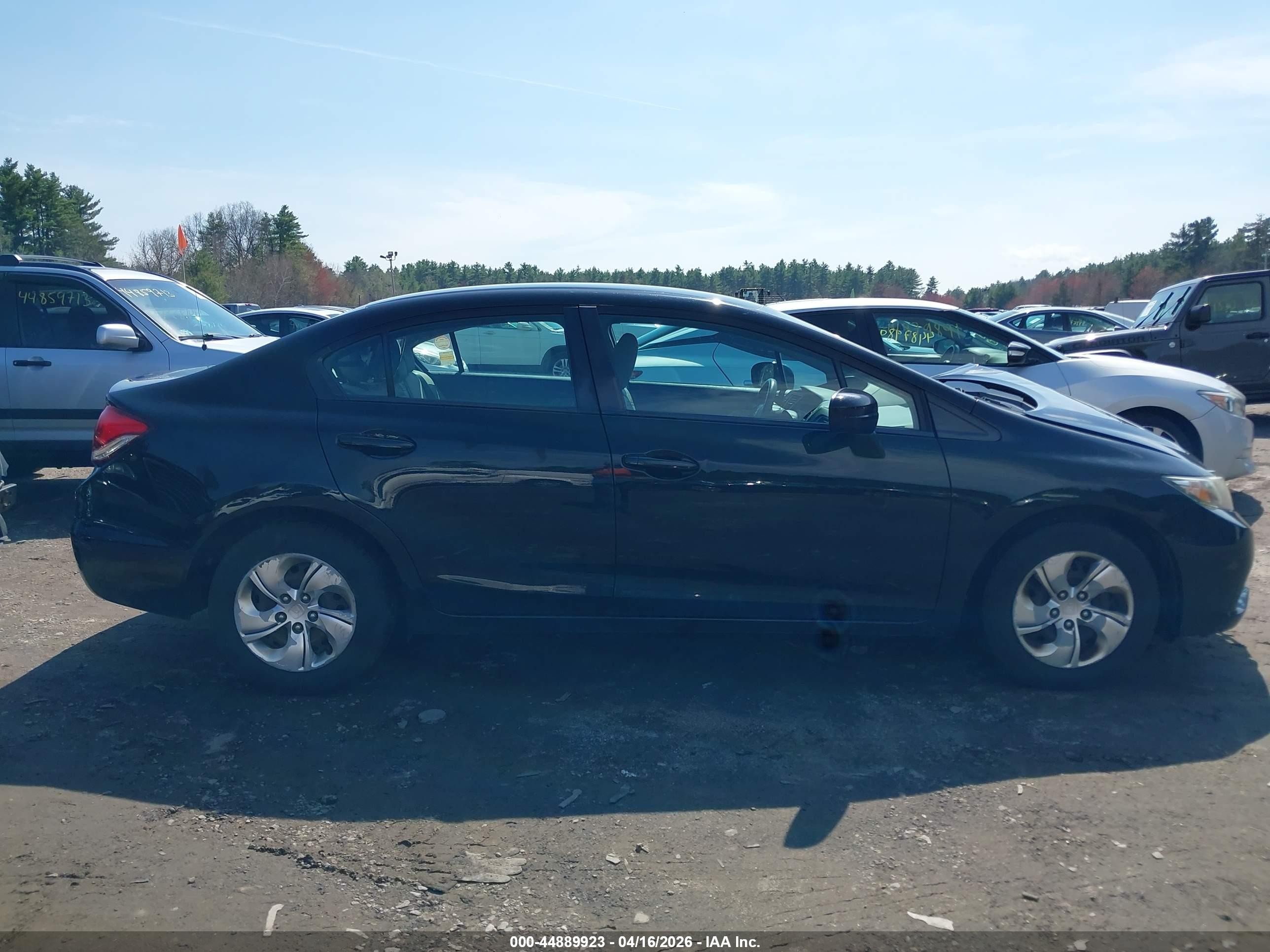 2014 Honda Civic Lx Black vin: 19XFB2F58EE225414