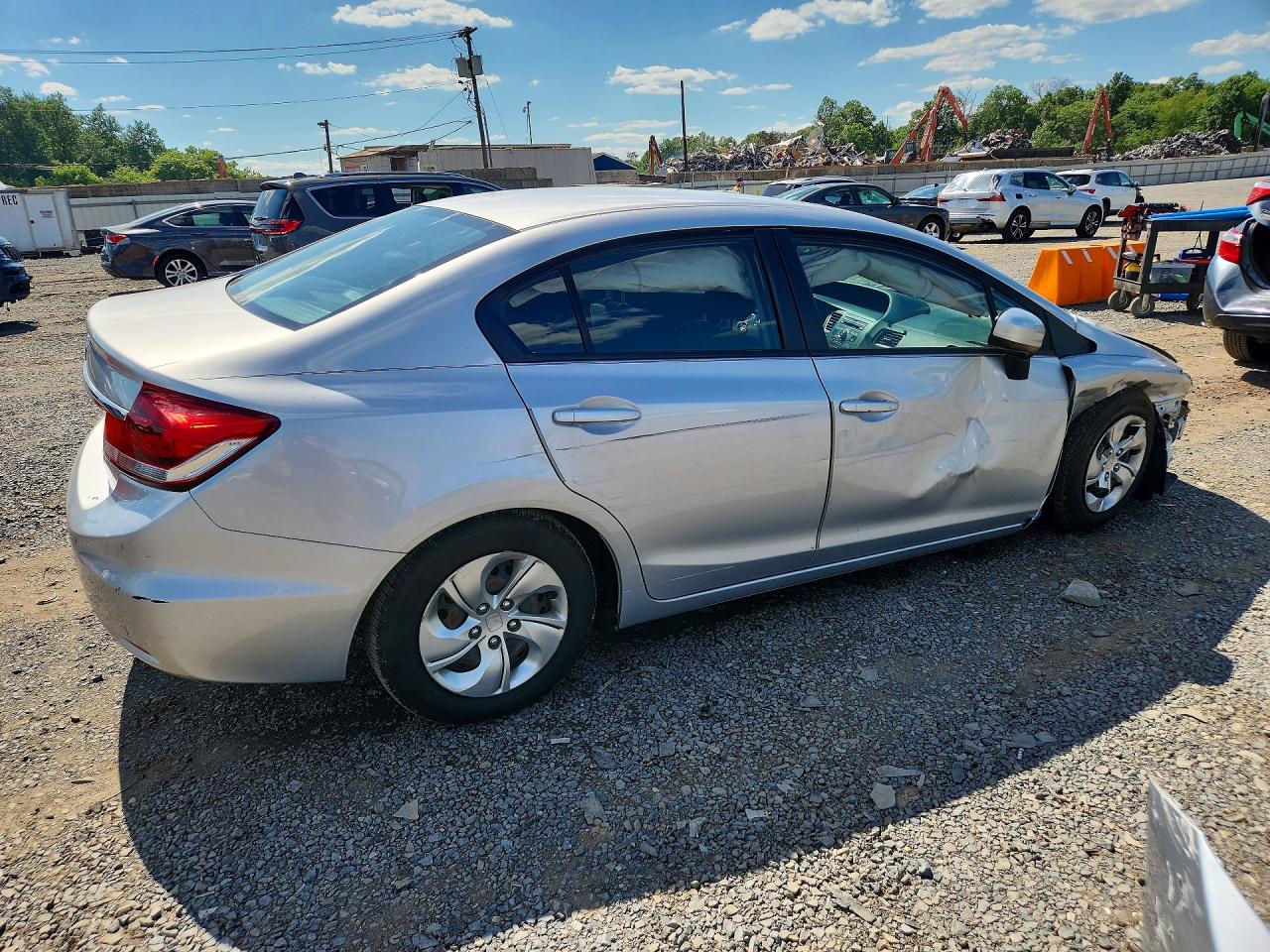 2014 Honda Civic Lx Silver vin: 19XFB2F58EE227969