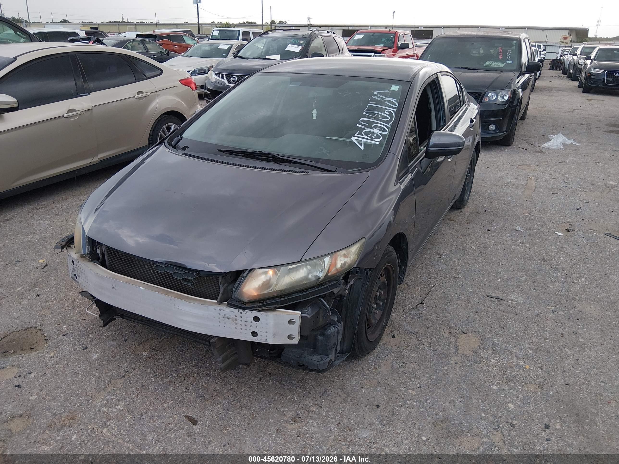 2014 Honda Civic Lx Серый vin: 19XFB2F58EE233822