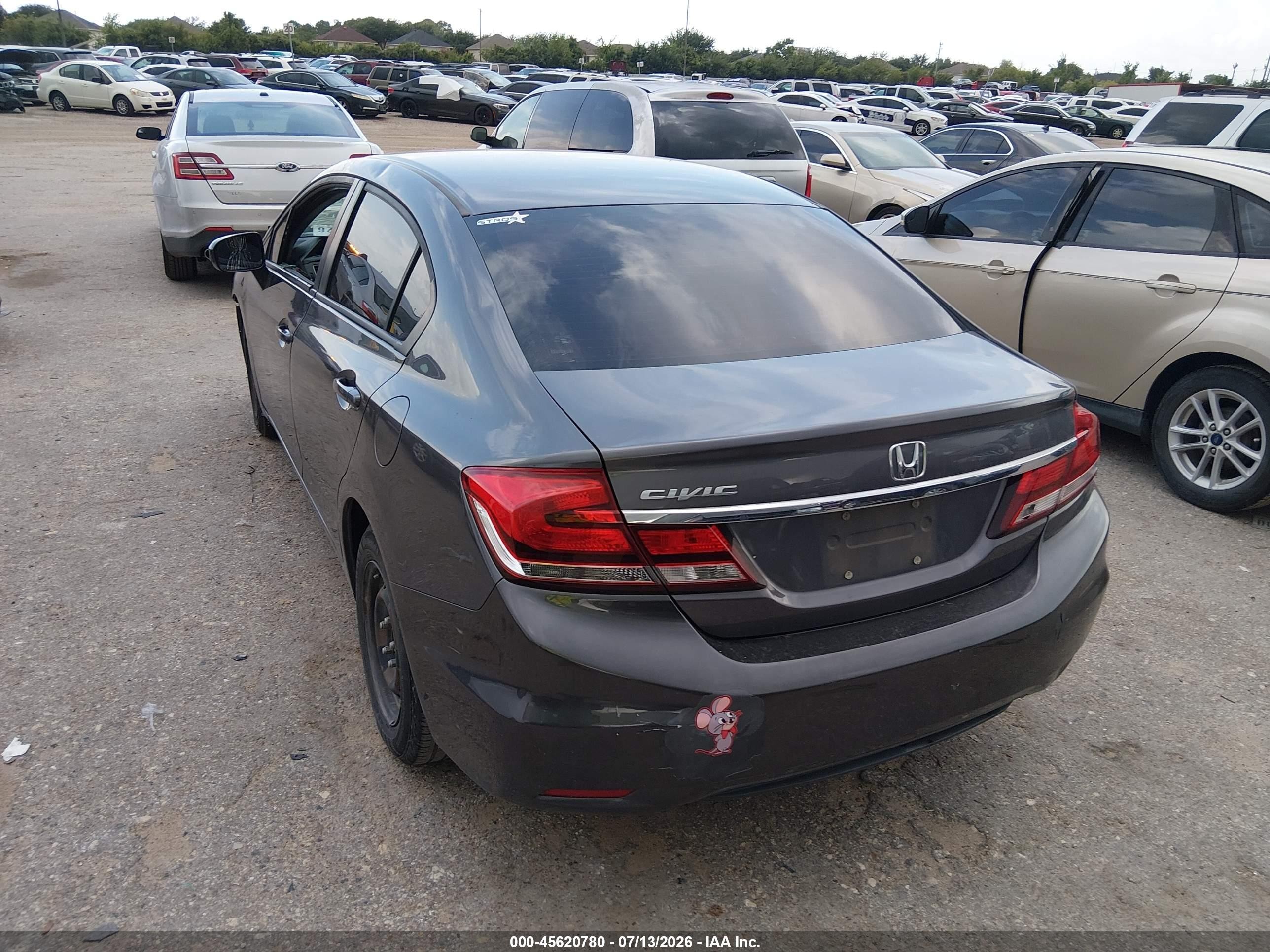 2014 Honda Civic Lx Серый vin: 19XFB2F58EE233822