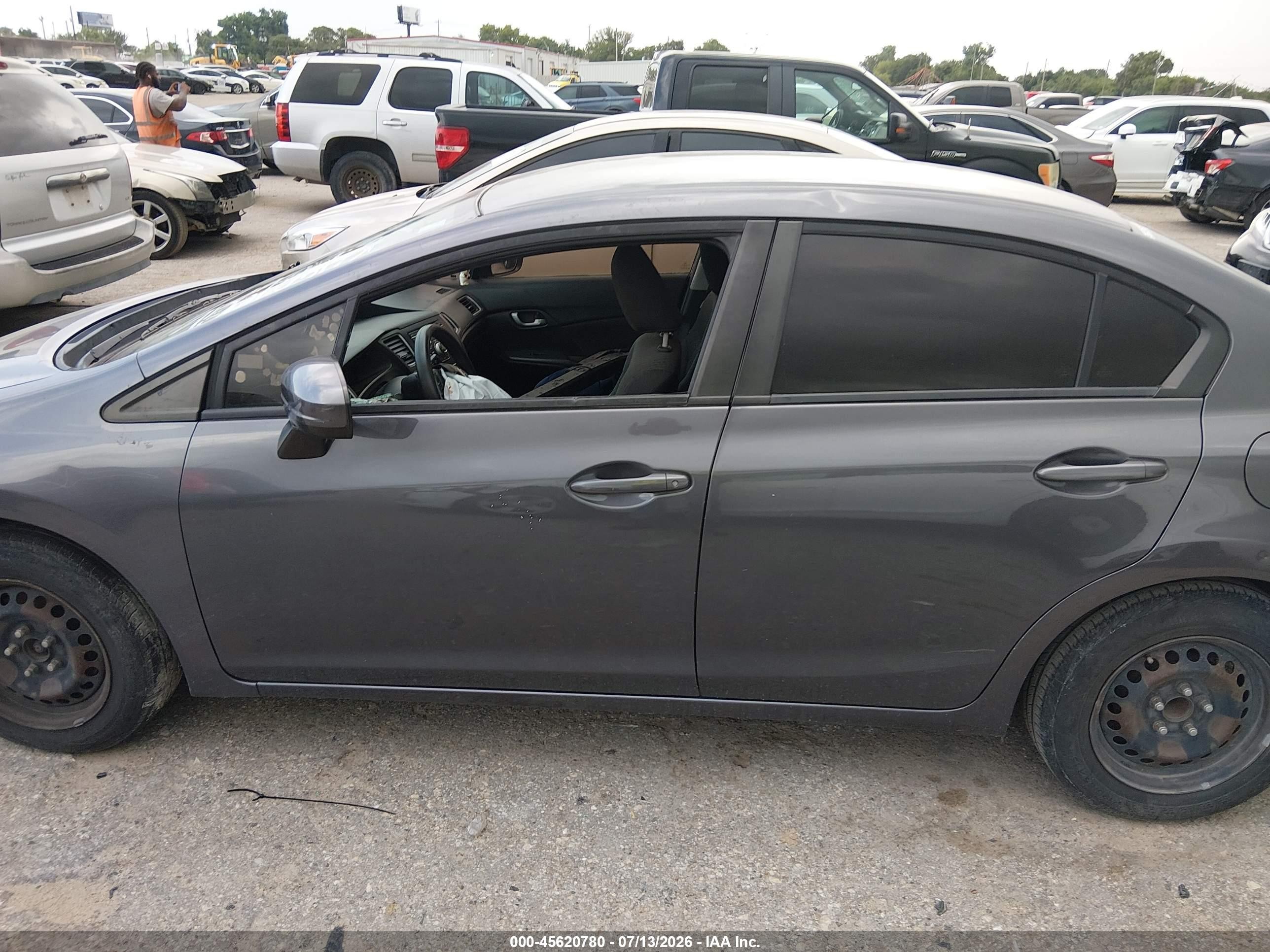 2014 Honda Civic Lx Серый vin: 19XFB2F58EE233822
