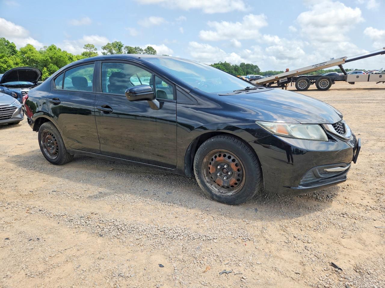 2014 Honda Civic Lx Black vin: 19XFB2F58EE245601