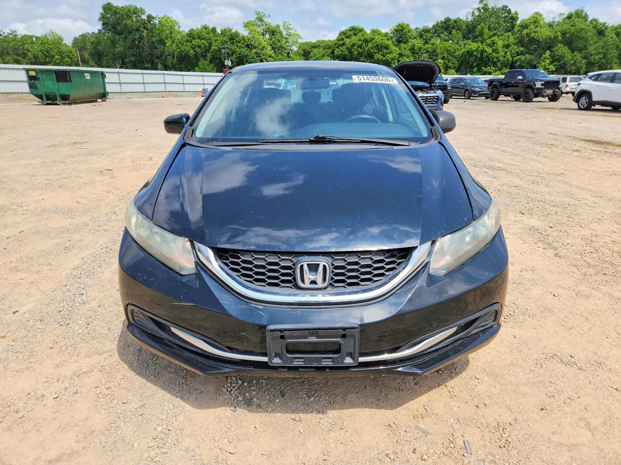 2014 Honda Civic Lx Black vin: 19XFB2F58EE245601