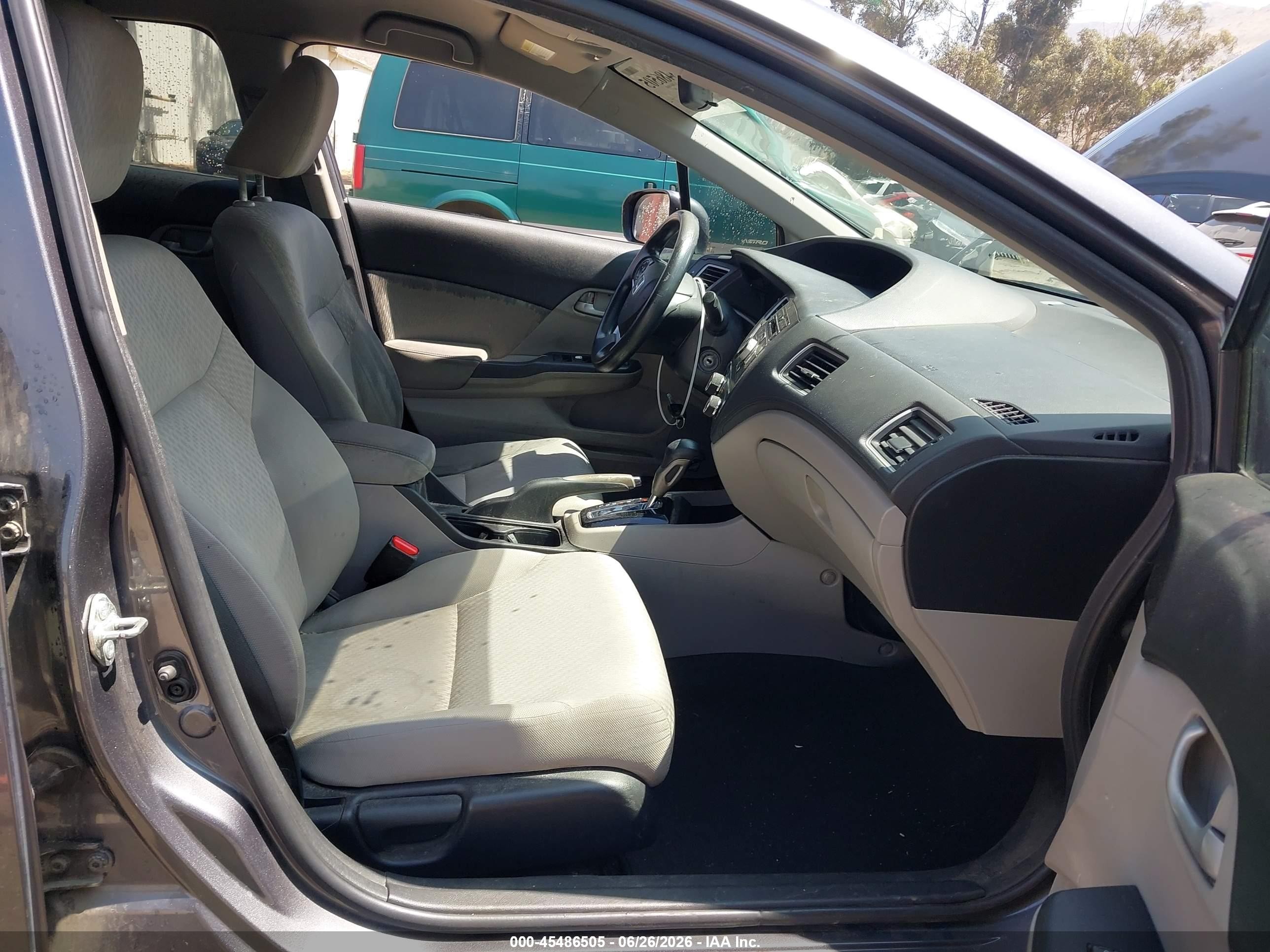 2014 Honda Civic Lx Gray vin: 19XFB2F58EE245923