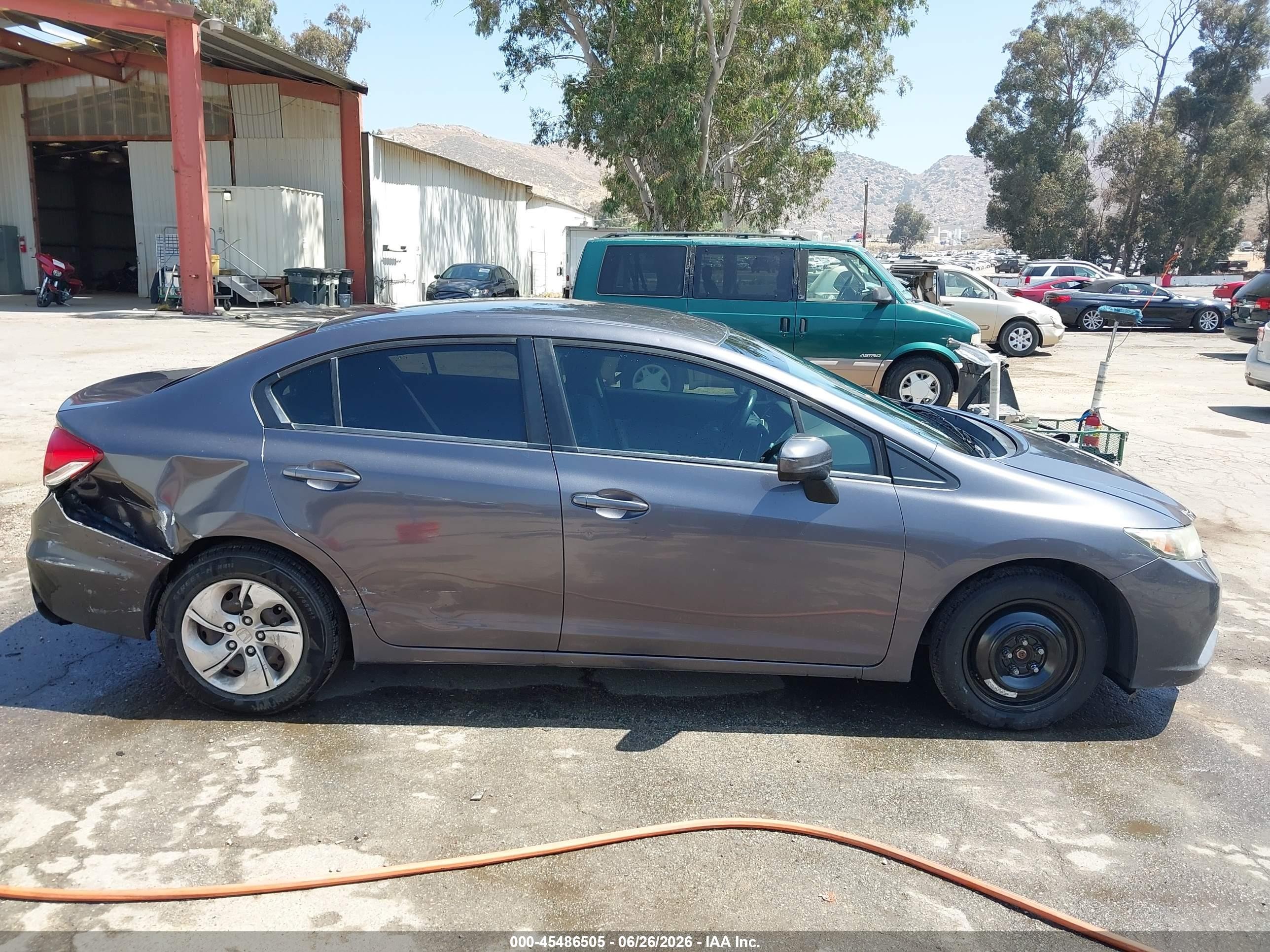 2014 Honda Civic Lx Gray vin: 19XFB2F58EE245923