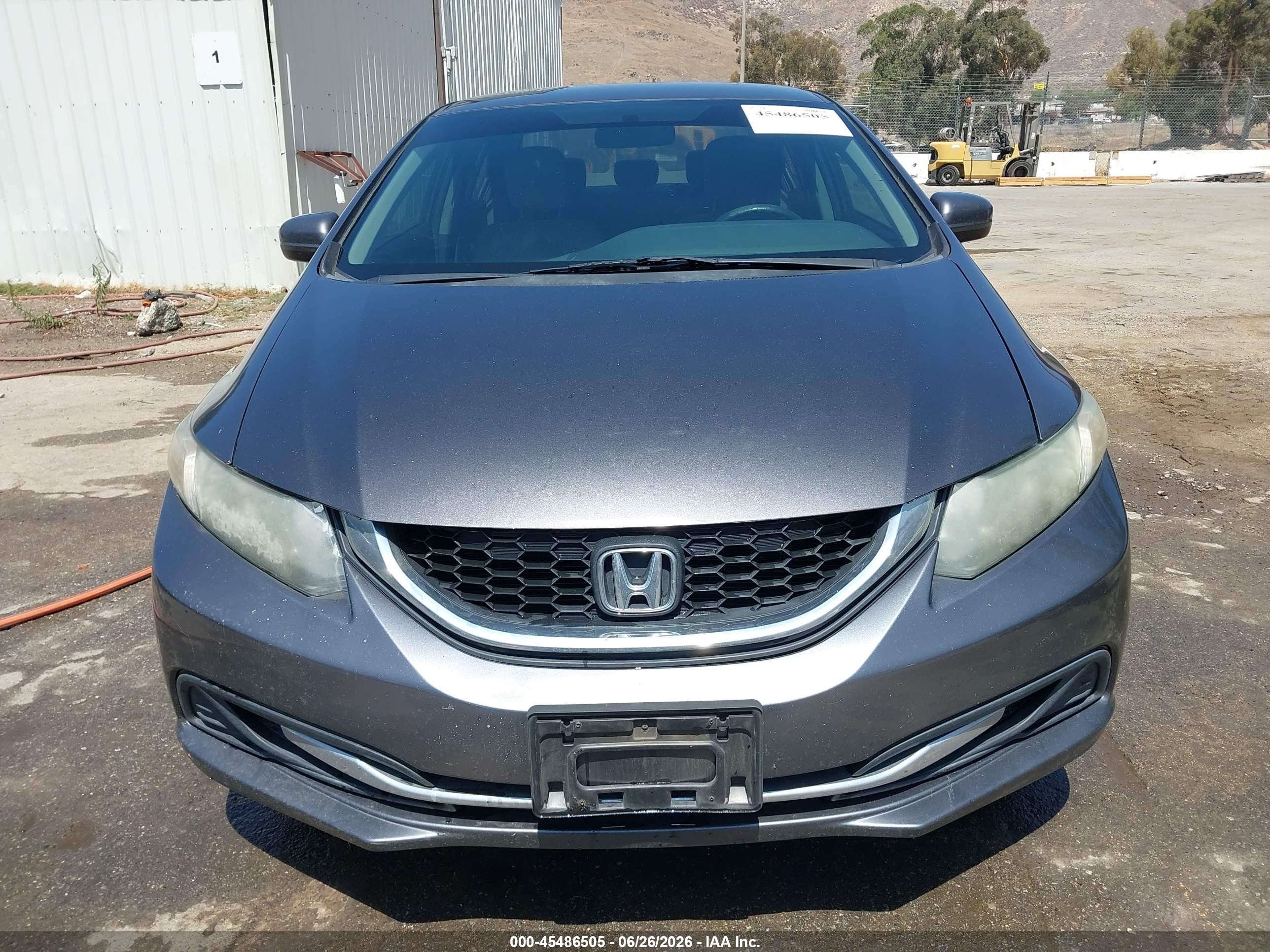 2014 Honda Civic Lx Gray vin: 19XFB2F58EE245923