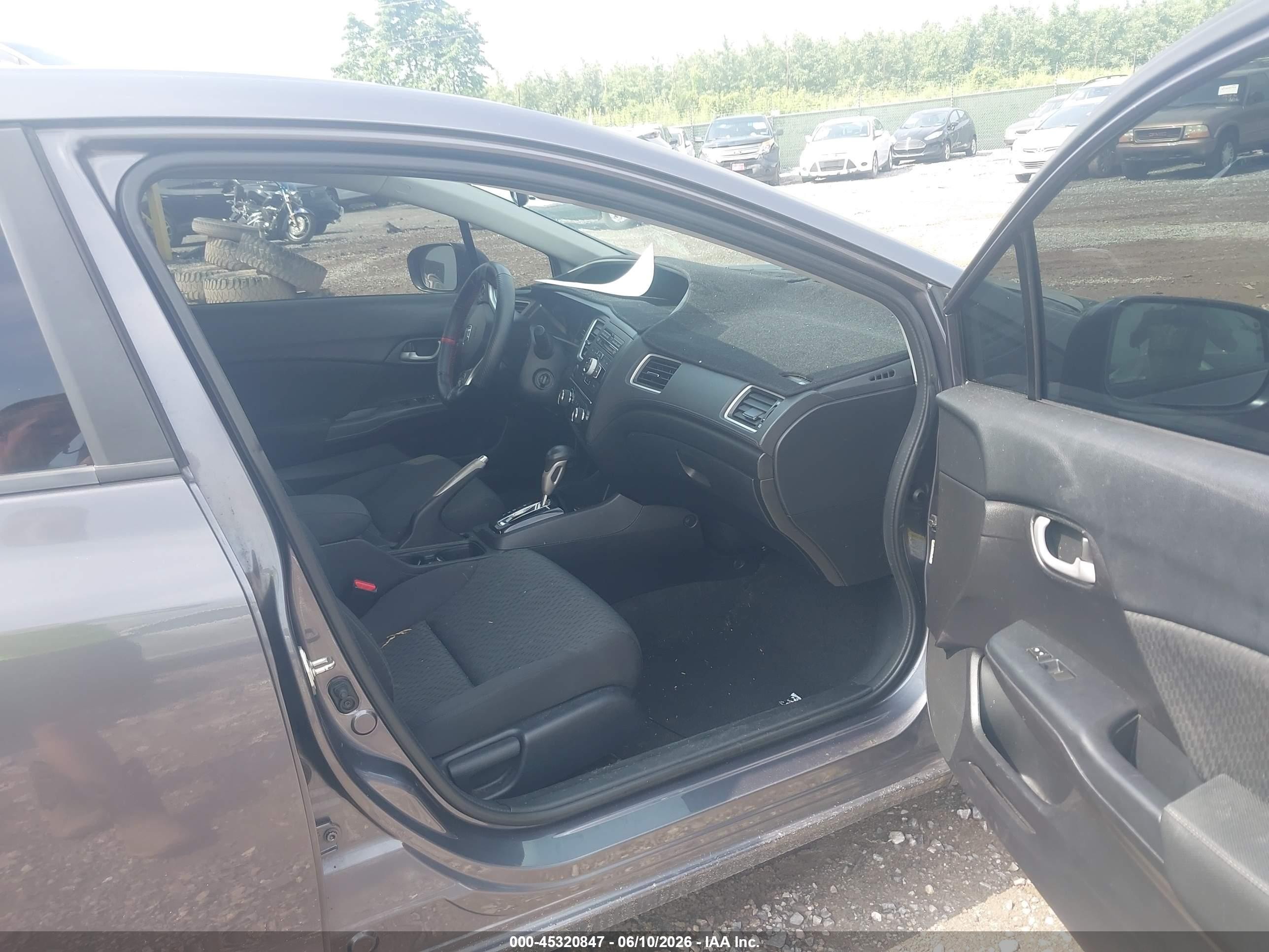 2014 Honda Civic Lx Gray vin: 19XFB2F58EE251687