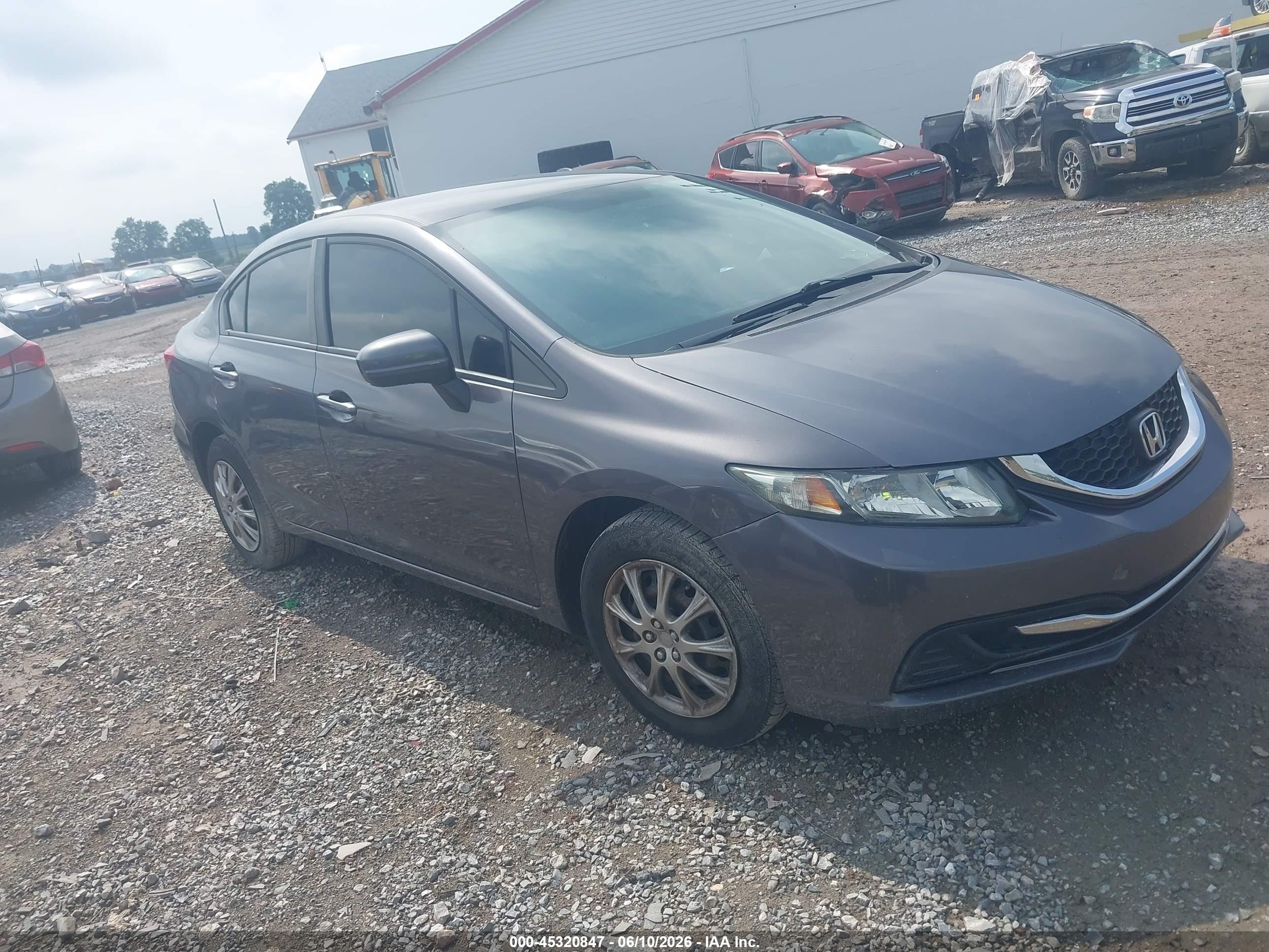 2014 Honda Civic Lx Серый vin: 19XFB2F58EE251687