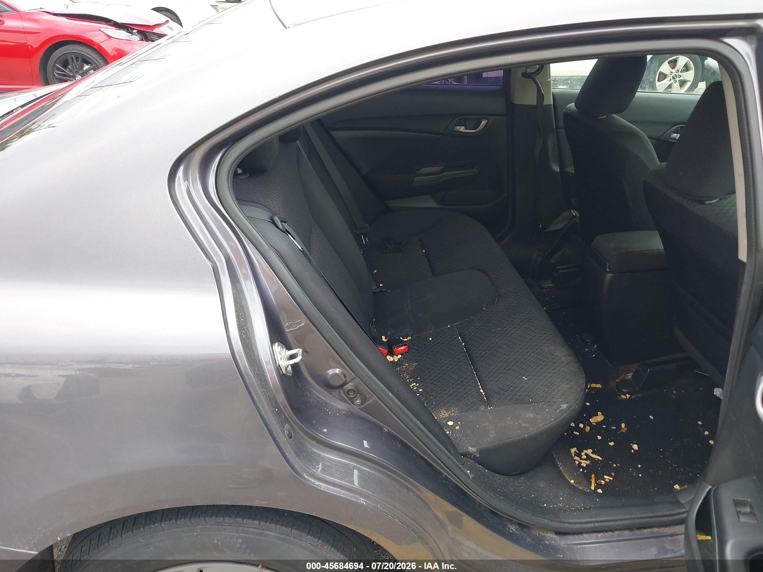 2014 Honda Civic Lx Gray vin: 19XFB2F58EE252967