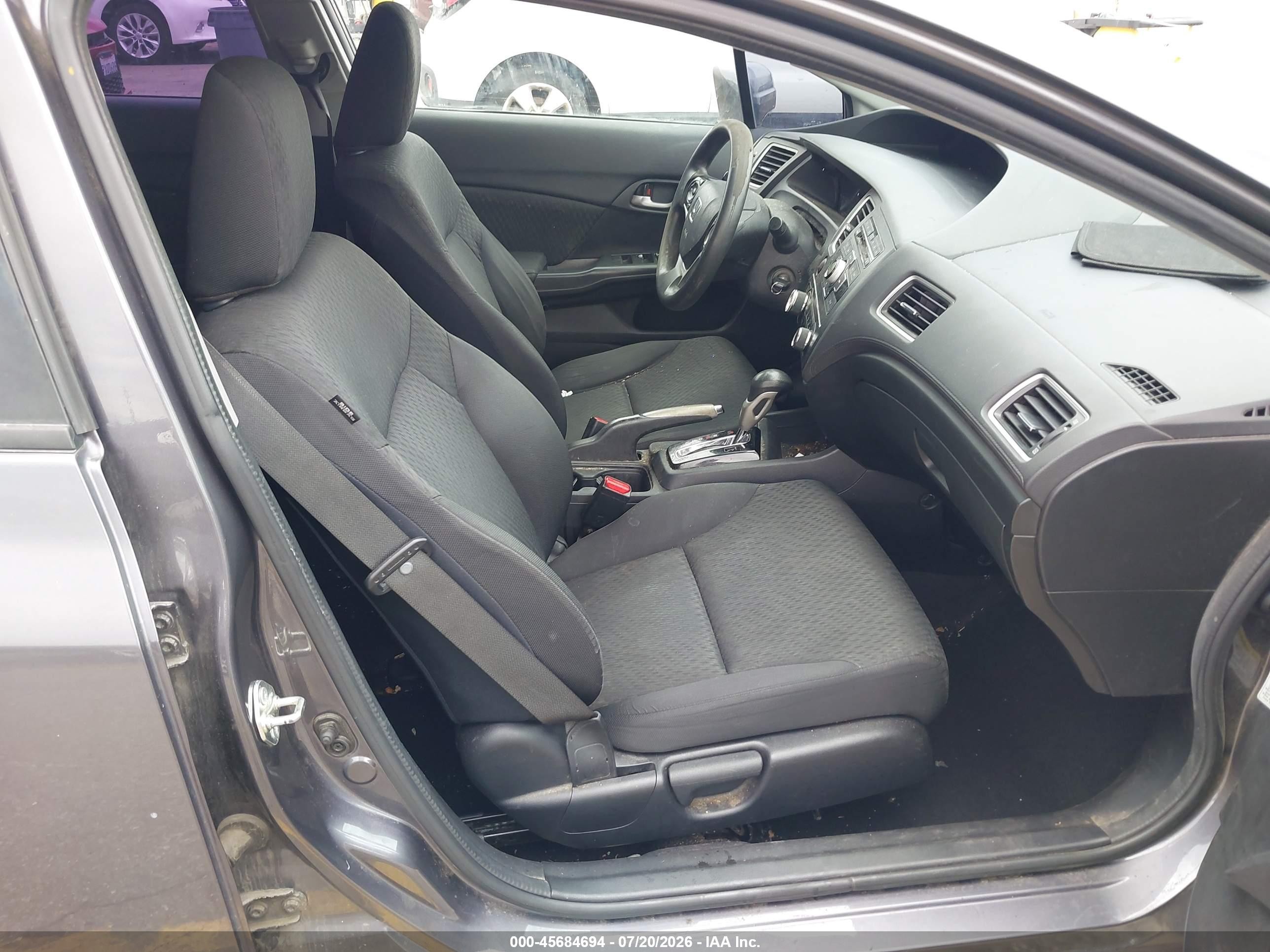 2014 Honda Civic Lx Gray vin: 19XFB2F58EE252967