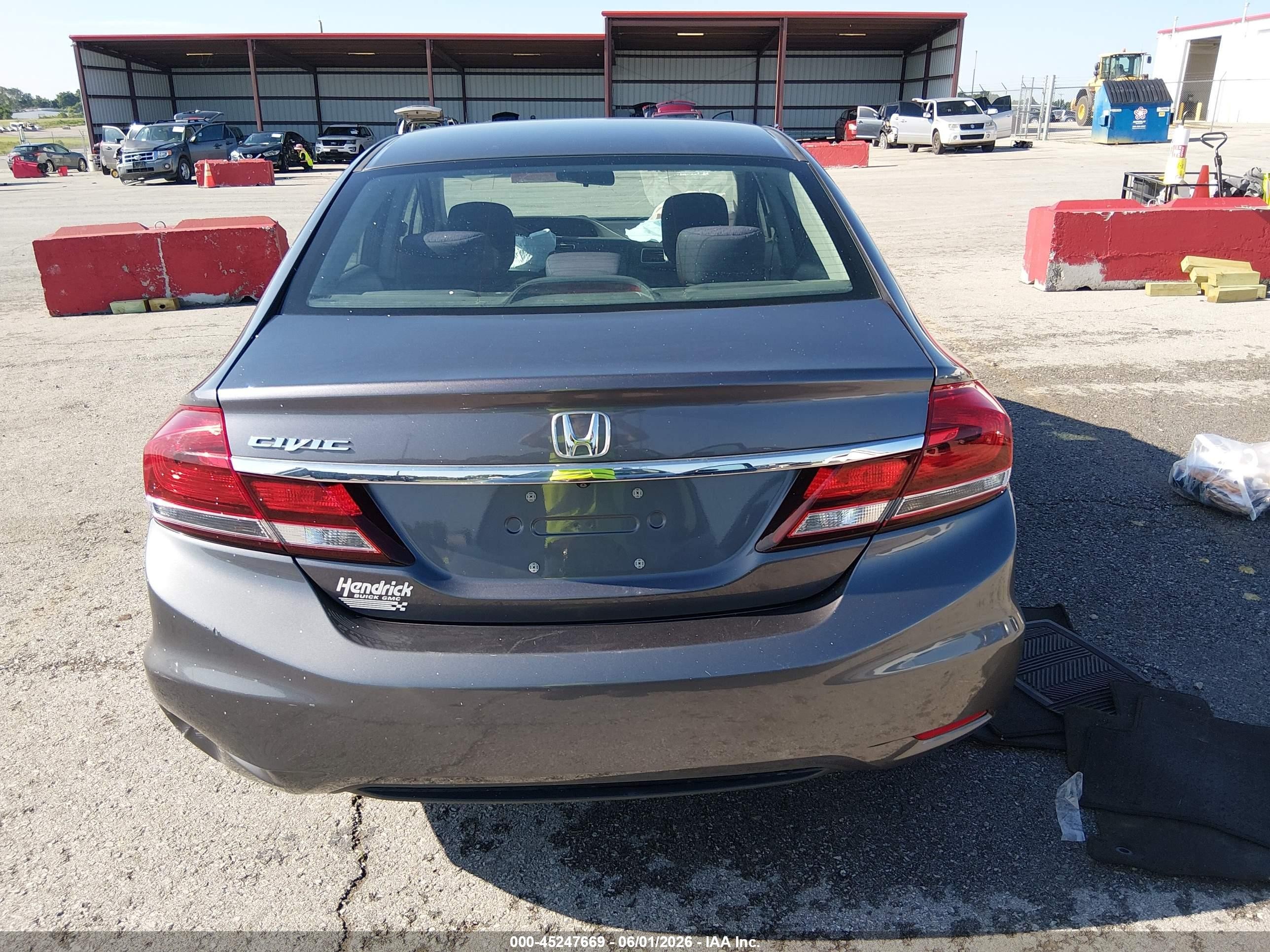 2014 Honda Civic Lx Серый vin: 19XFB2F58EE254167