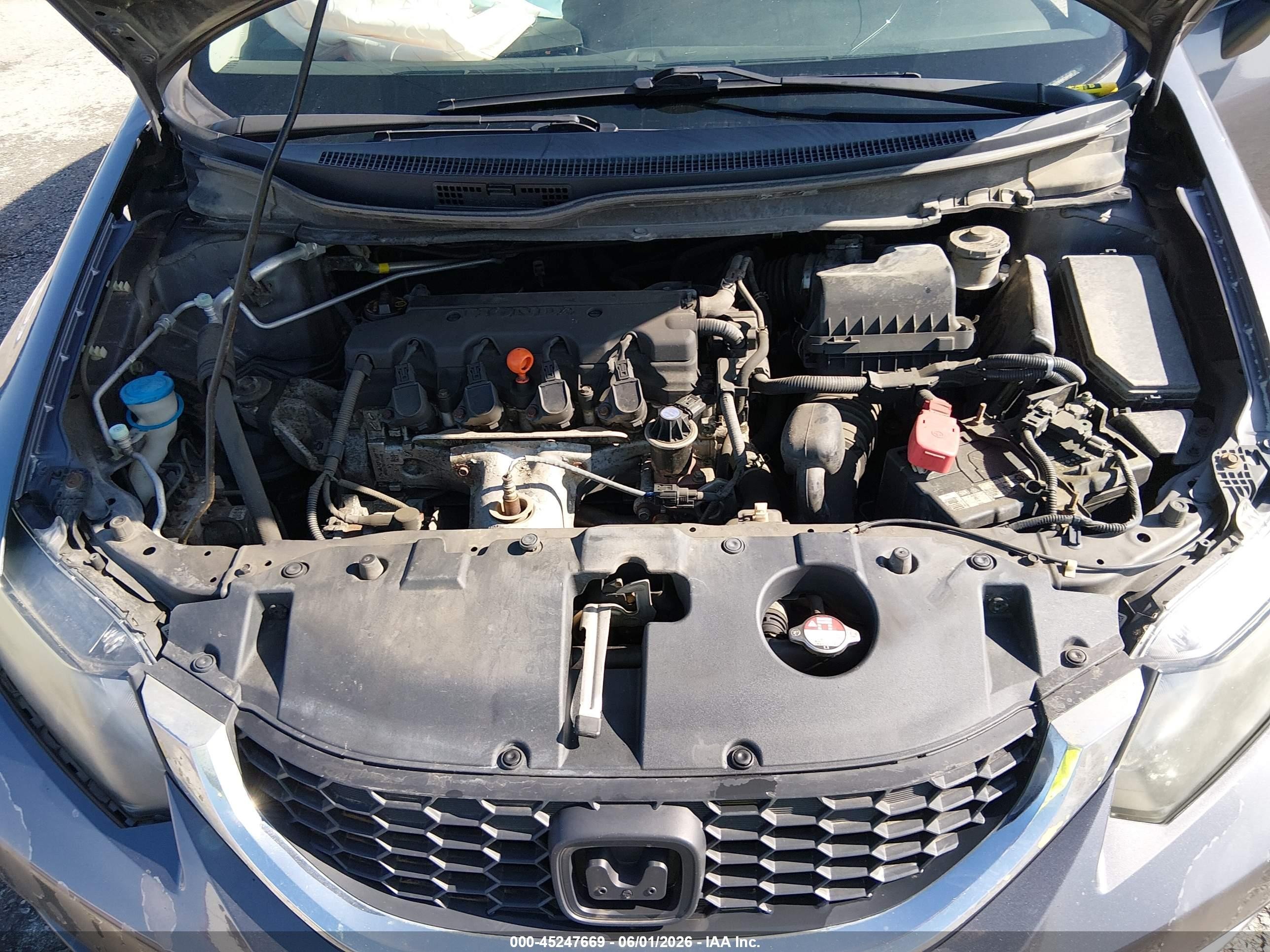 2014 Honda Civic Lx Серый vin: 19XFB2F58EE254167