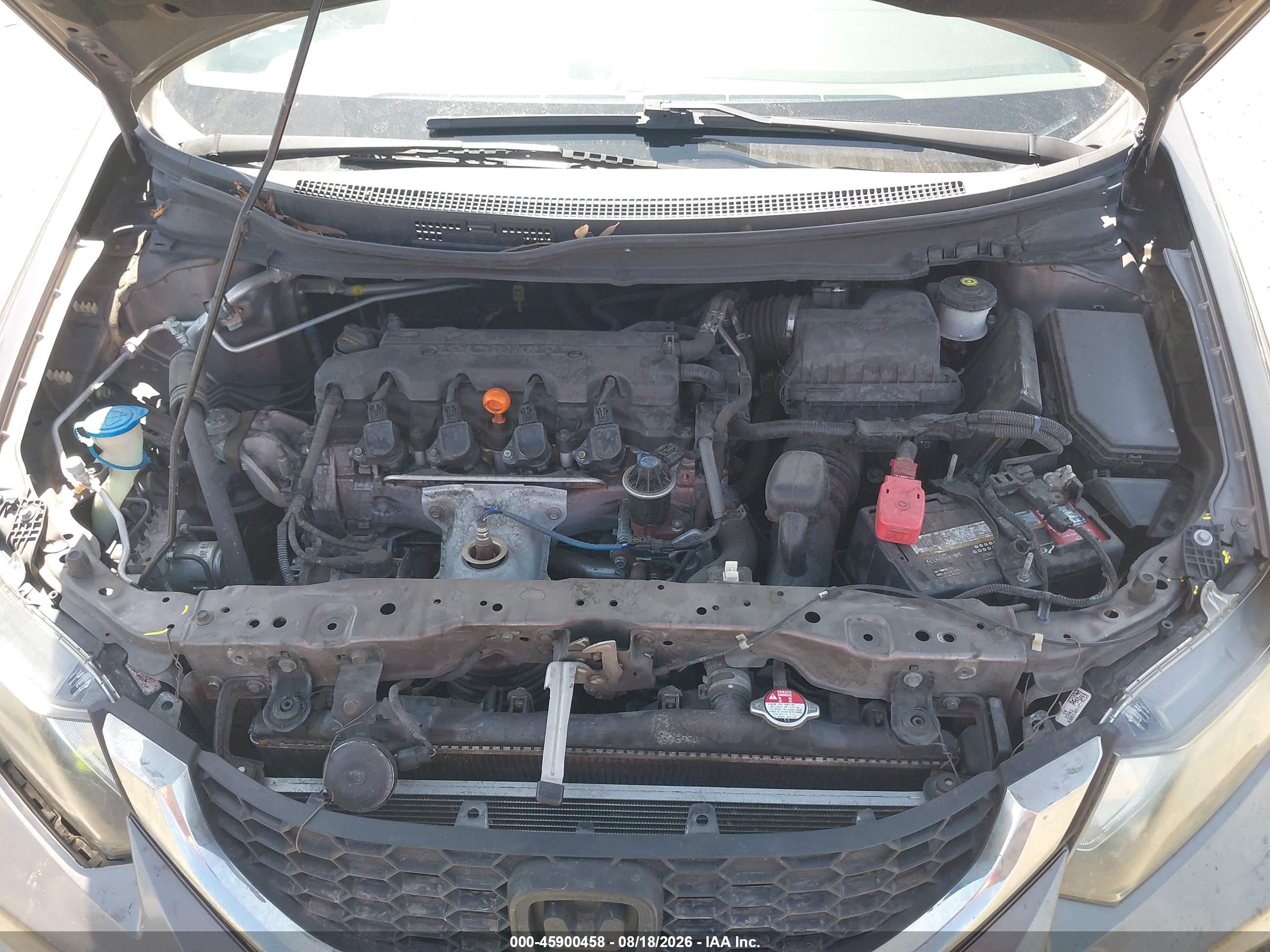 2014 Honda Civic Lx Gray vin: 19XFB2F58EE256193
