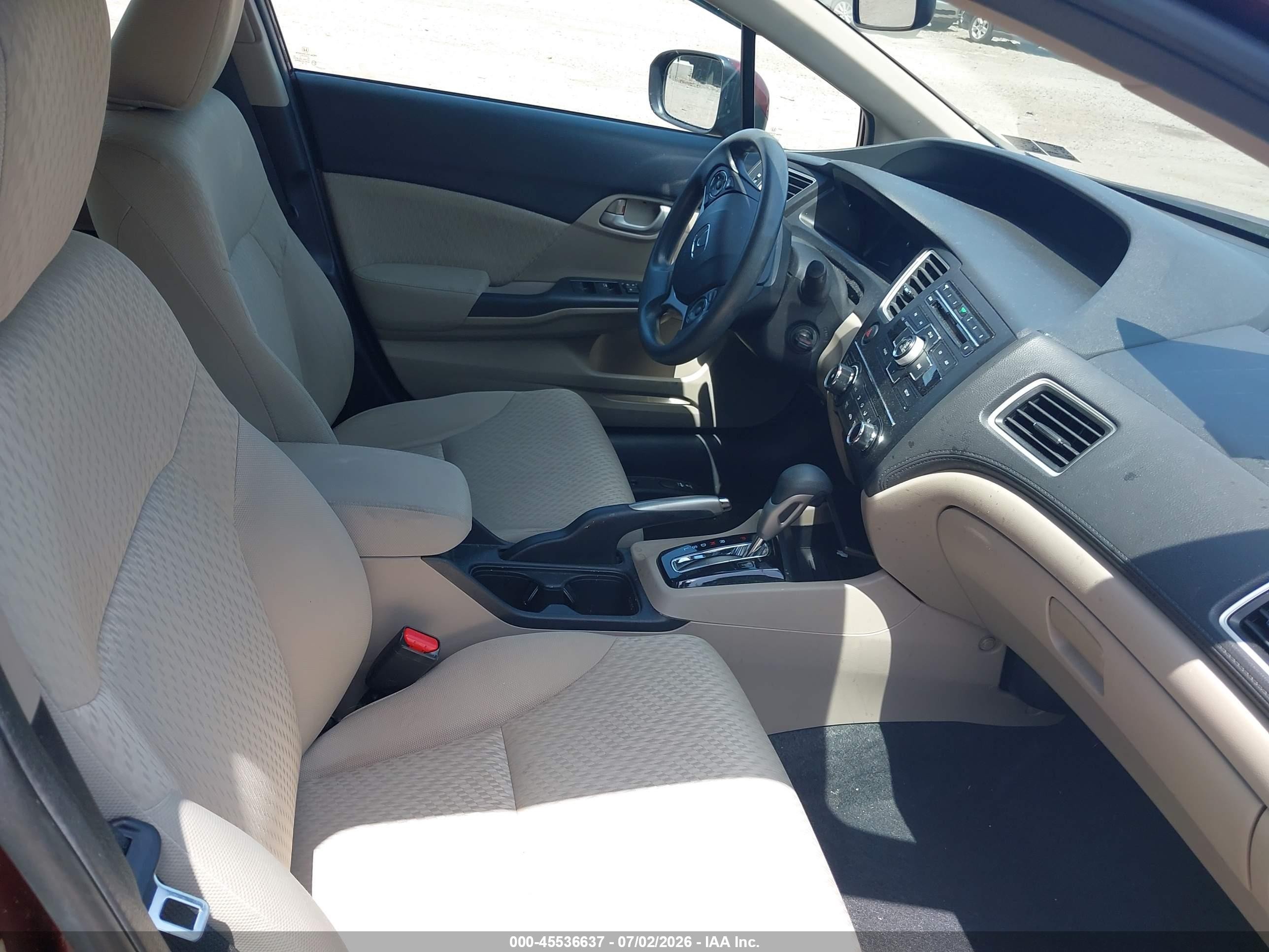 2014 Honda Civic Lx Burgundy vin: 19XFB2F58EE257814