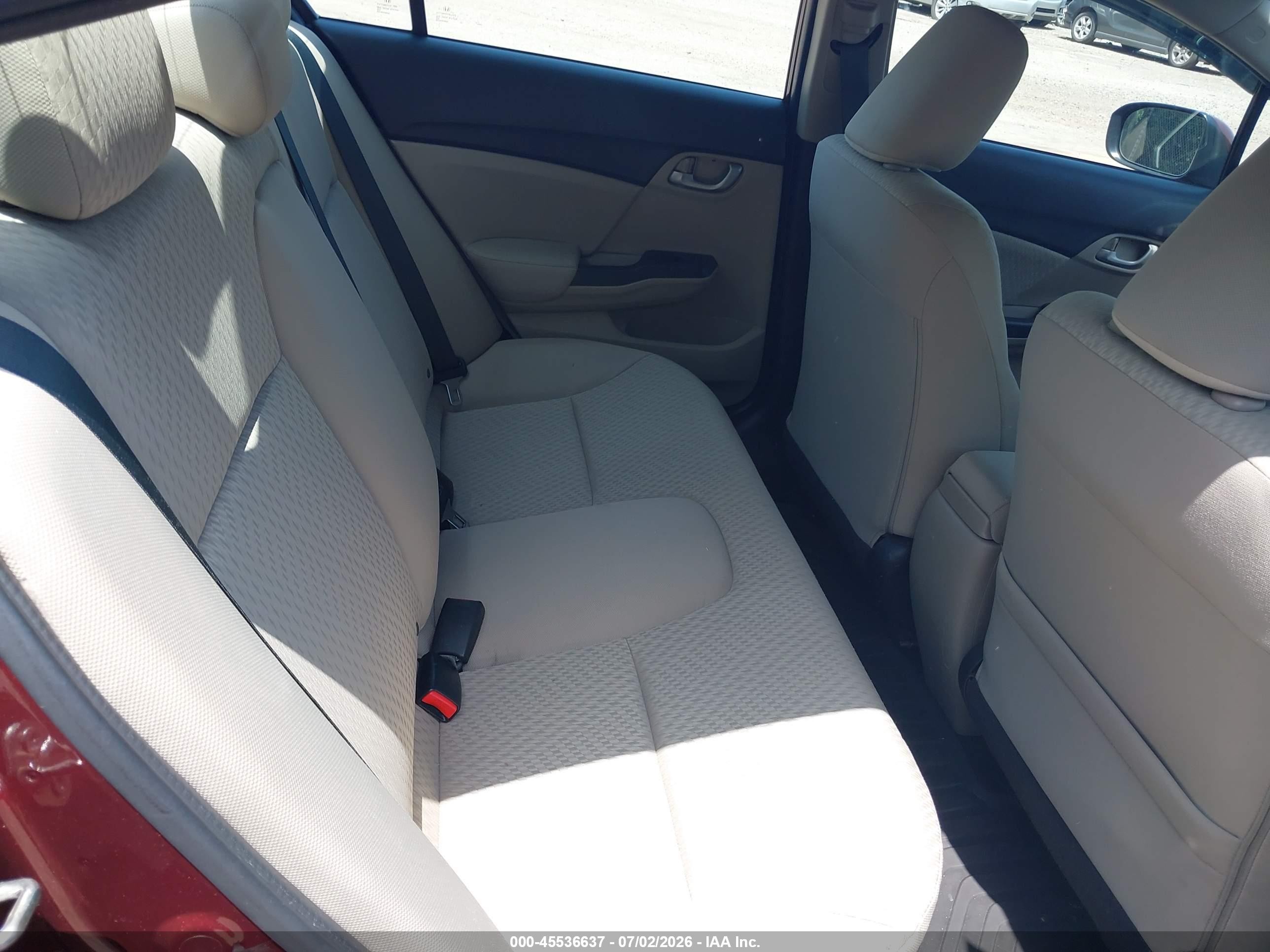 2014 Honda Civic Lx Burgundy vin: 19XFB2F58EE257814