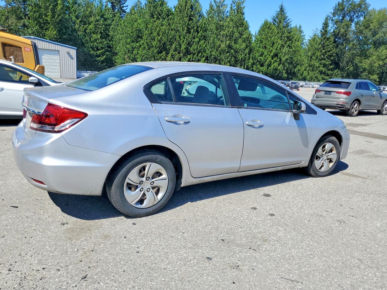 2014 Honda Civic Lx Silver vin: 19XFB2F58EE270661