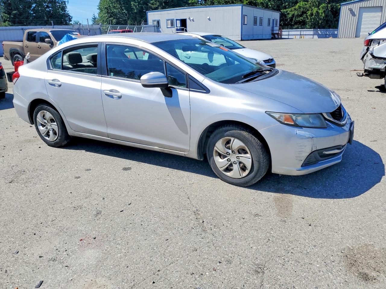 2014 Honda Civic Lx Silver vin: 19XFB2F58EE270661