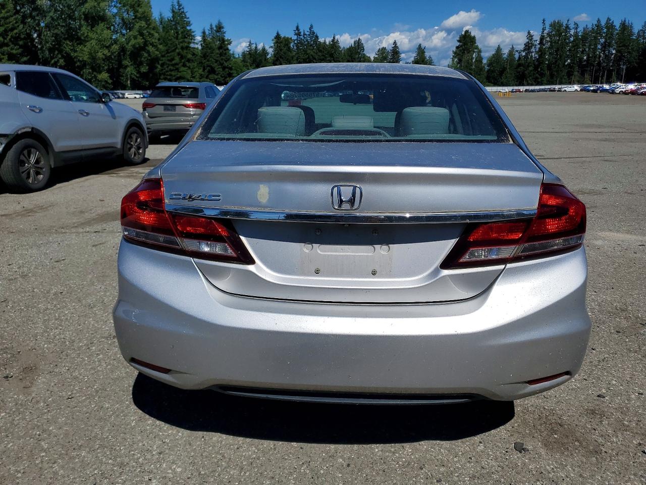 2014 Honda Civic Lx Silver vin: 19XFB2F58EE270661