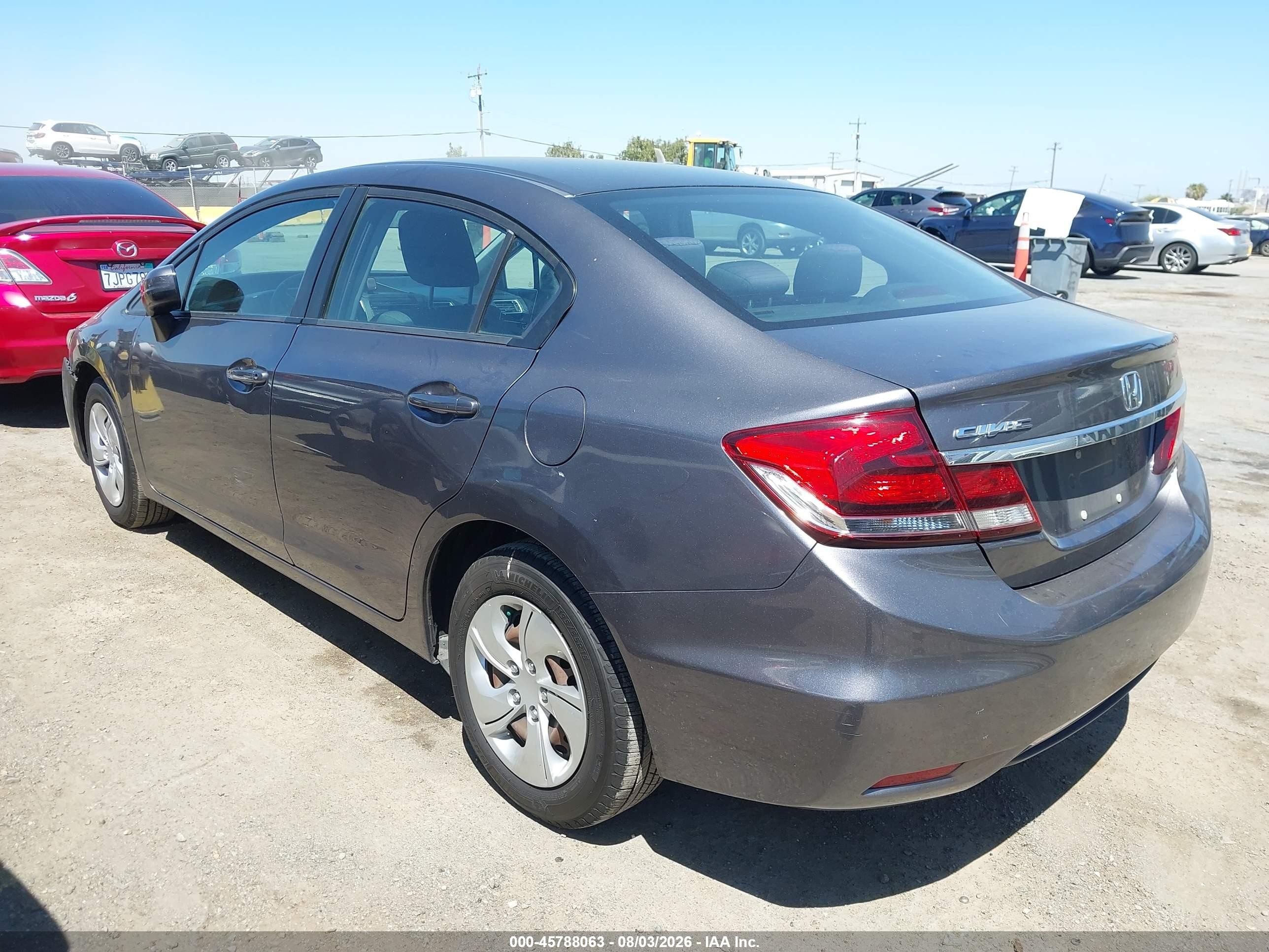 2014 Honda Civic Lx Серый vin: 19XFB2F58EE271650