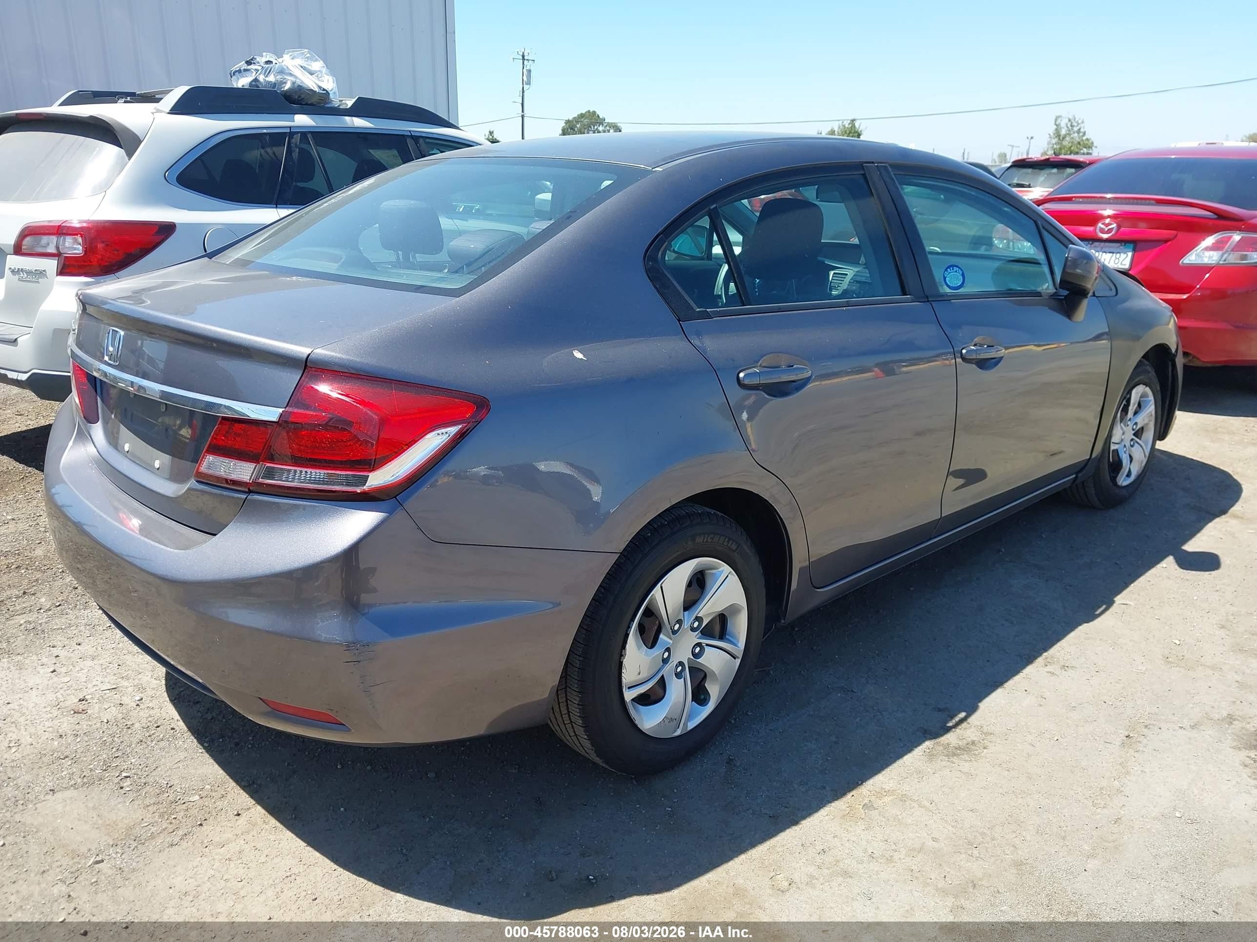 2014 Honda Civic Lx Серый vin: 19XFB2F58EE271650