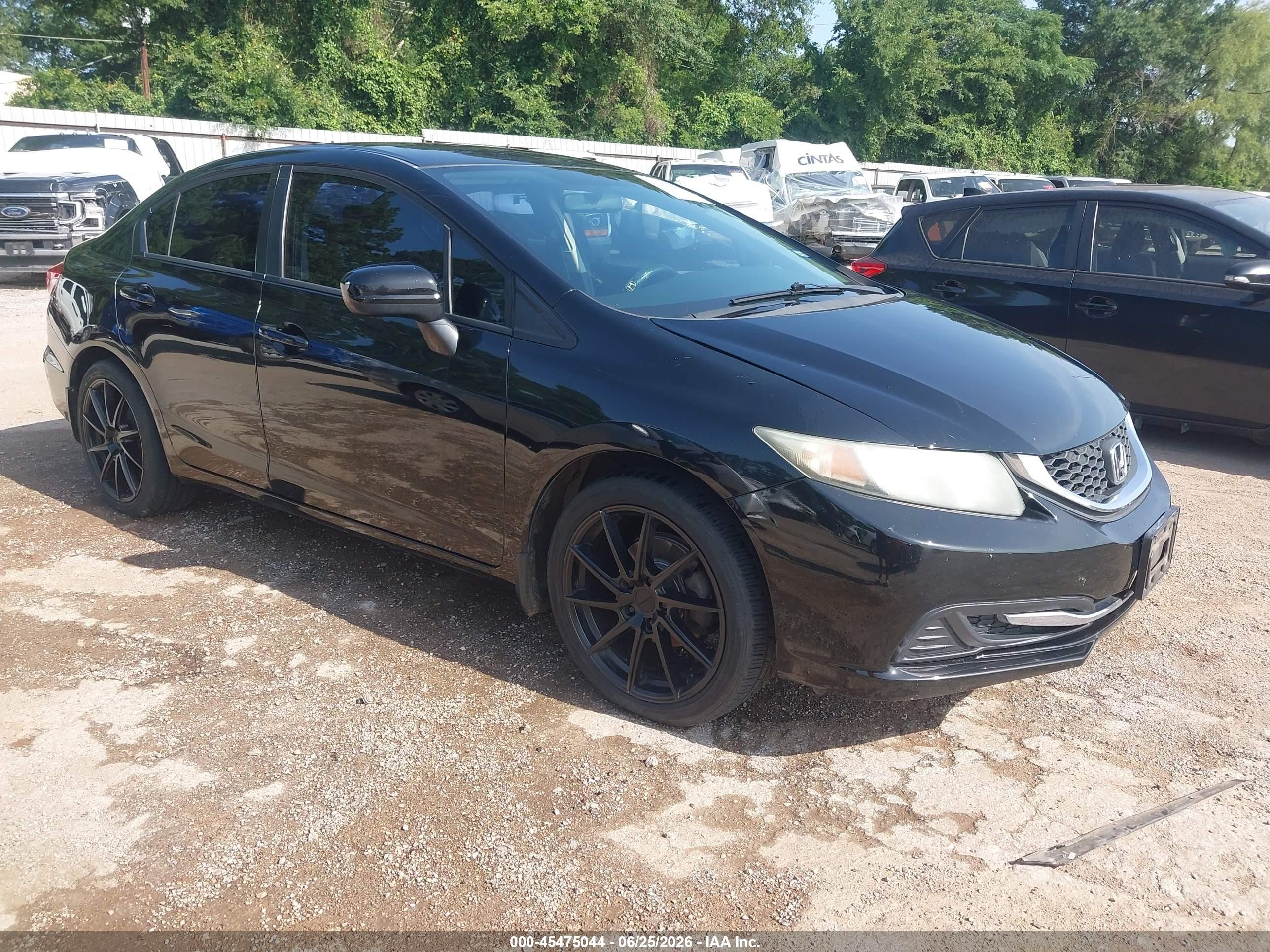 2015 Honda Civic Lx Black vin: 19XFB2F58FE006342