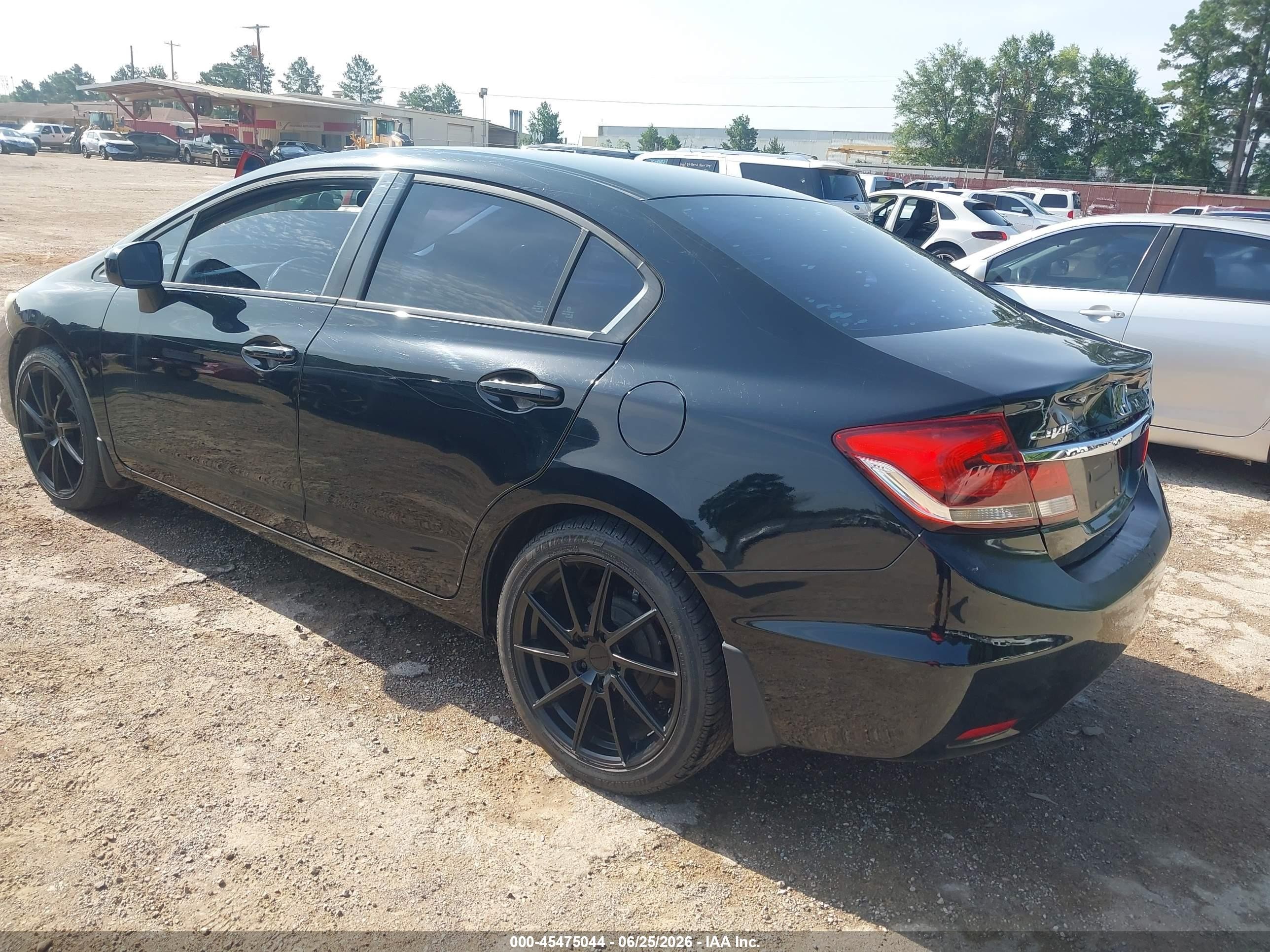 2015 Honda Civic Lx Black vin: 19XFB2F58FE006342