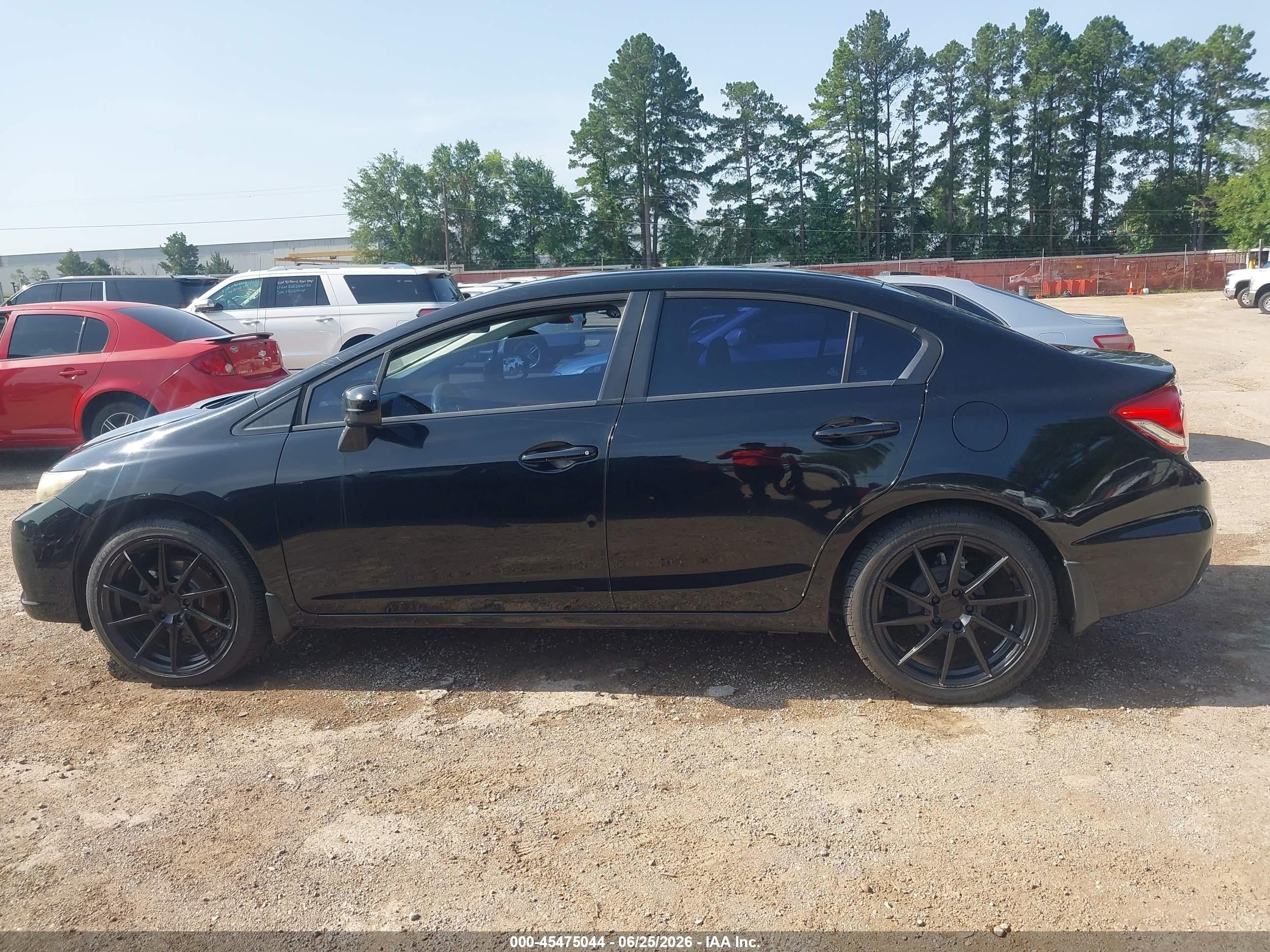 2015 Honda Civic Lx Black vin: 19XFB2F58FE006342