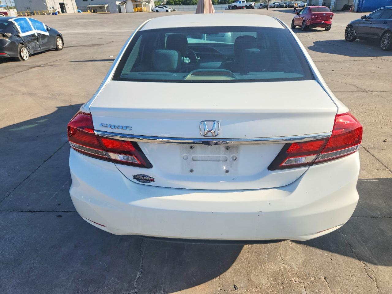 2015 Honda Civic Lx Белый vin: 19XFB2F58FE014750