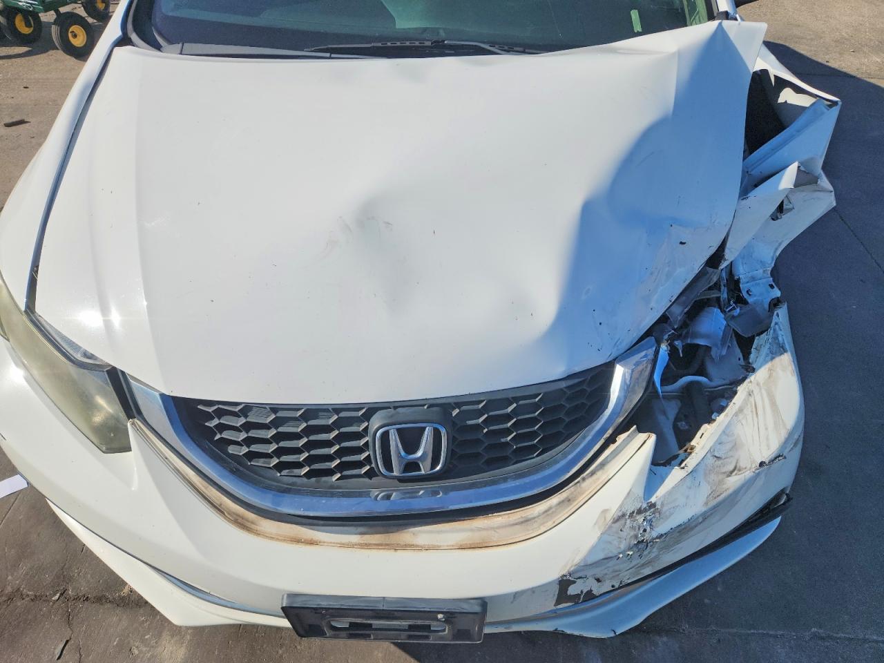 2015 Honda Civic Lx Белый vin: 19XFB2F58FE014750