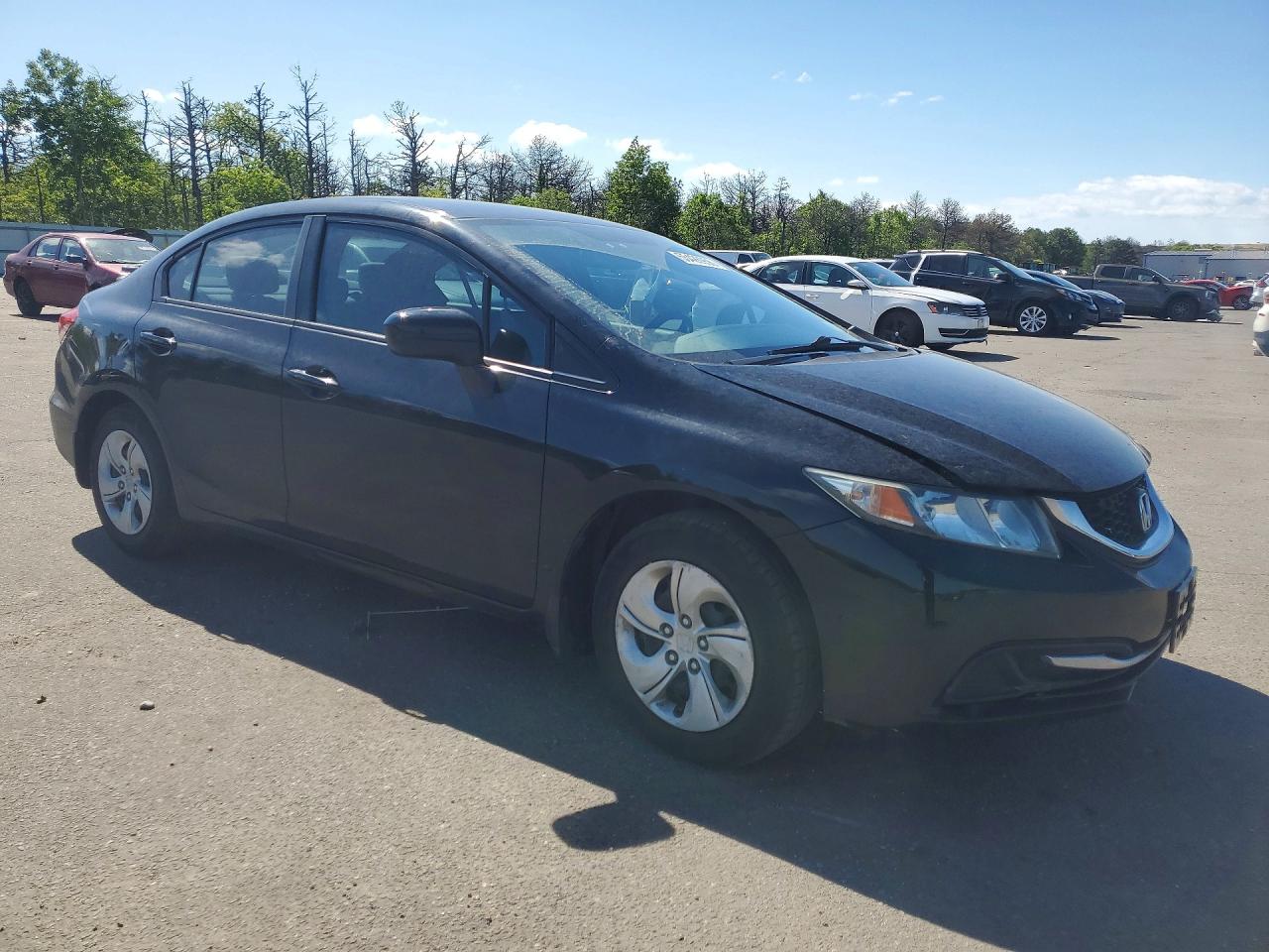 2015 Honda Civic Lx Черный vin: 19XFB2F58FE016515