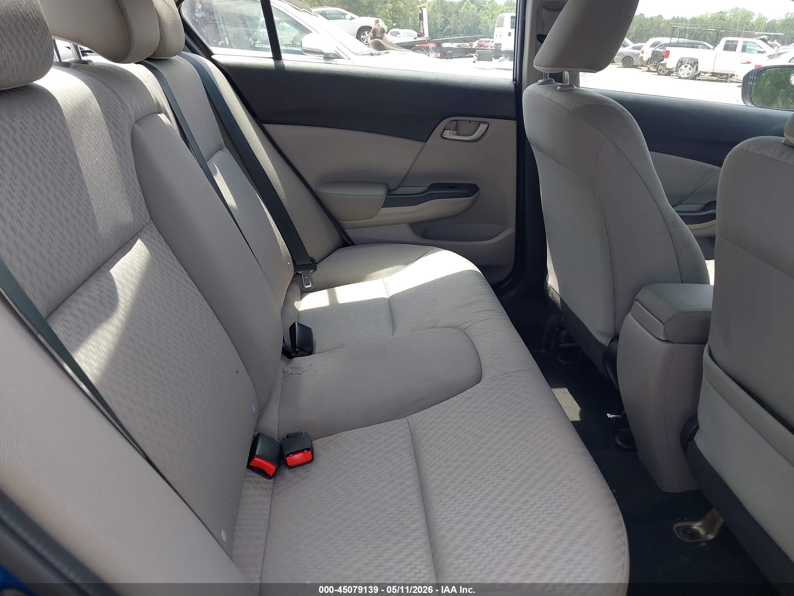 2015 Honda Civic Lx Blue vin: 19XFB2F58FE029314