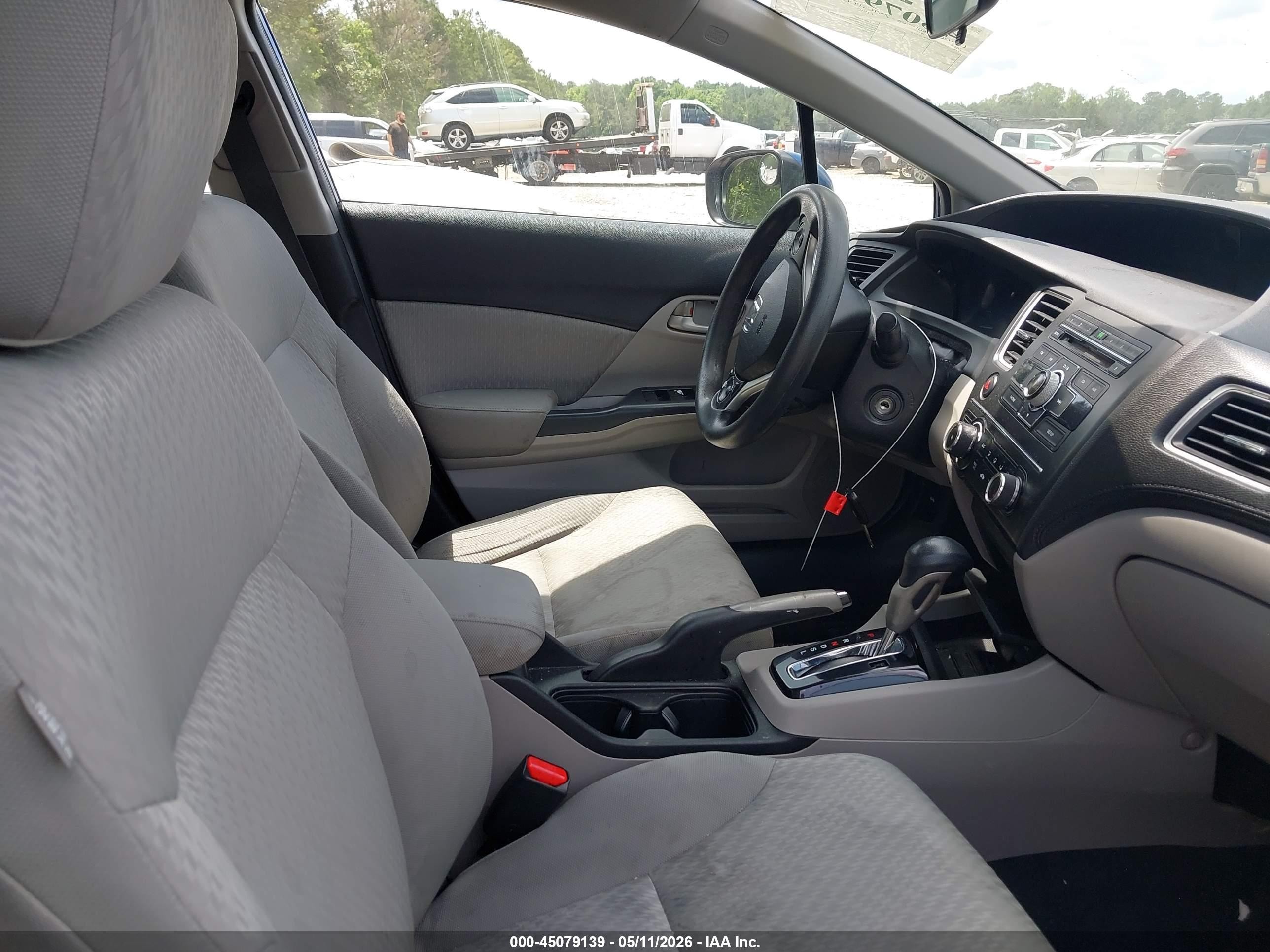 2015 Honda Civic Lx Blue vin: 19XFB2F58FE029314