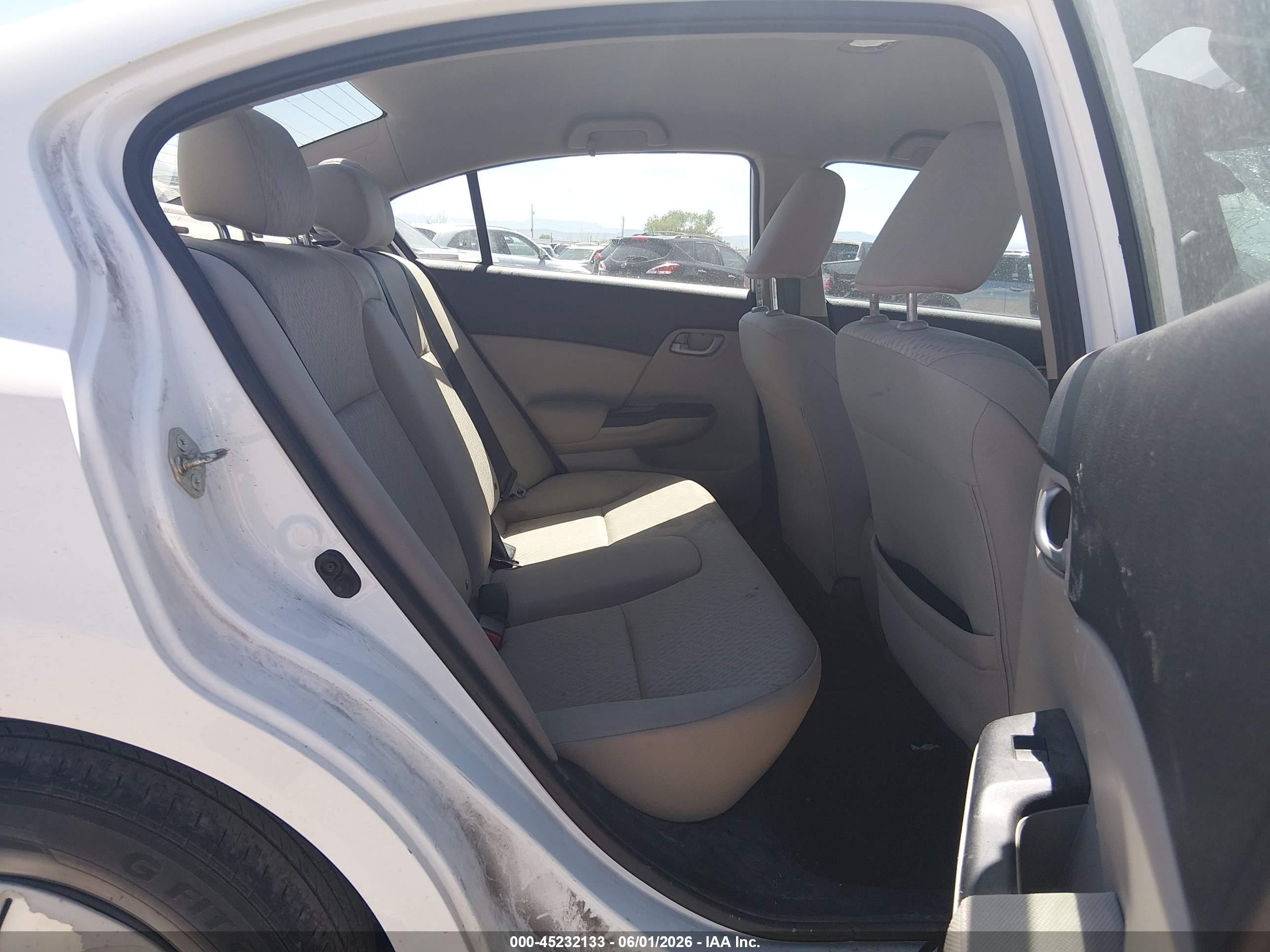 2015 Honda Civic Lx White vin: 19XFB2F58FE041706