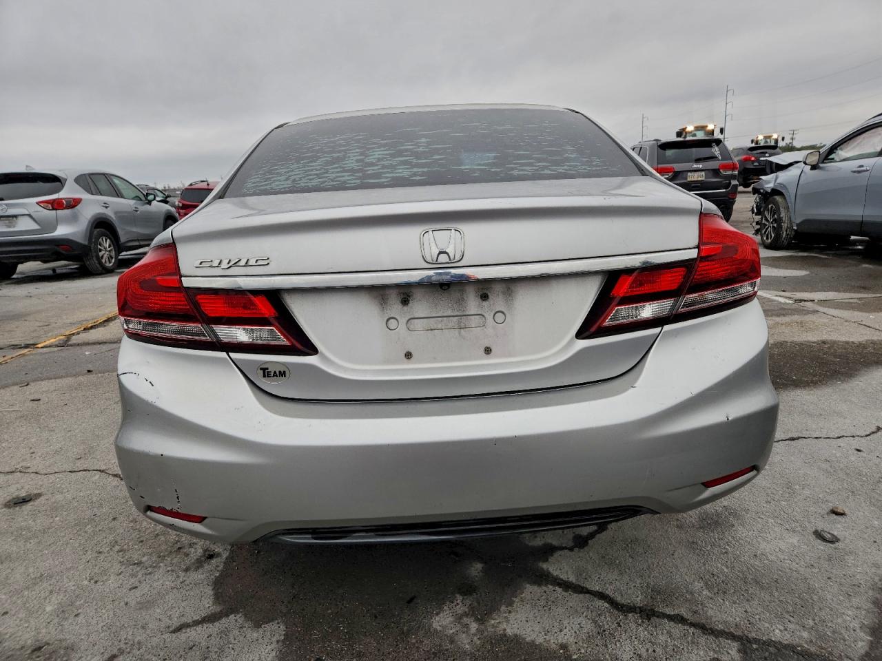 2015 Honda Civic Lx Silver vin: 19XFB2F58FE055721
