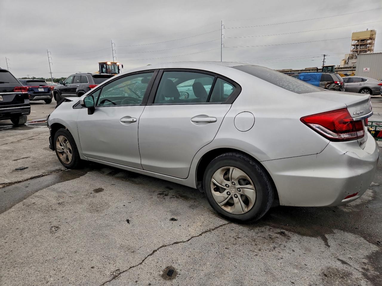2015 Honda Civic Lx Silver vin: 19XFB2F58FE055721