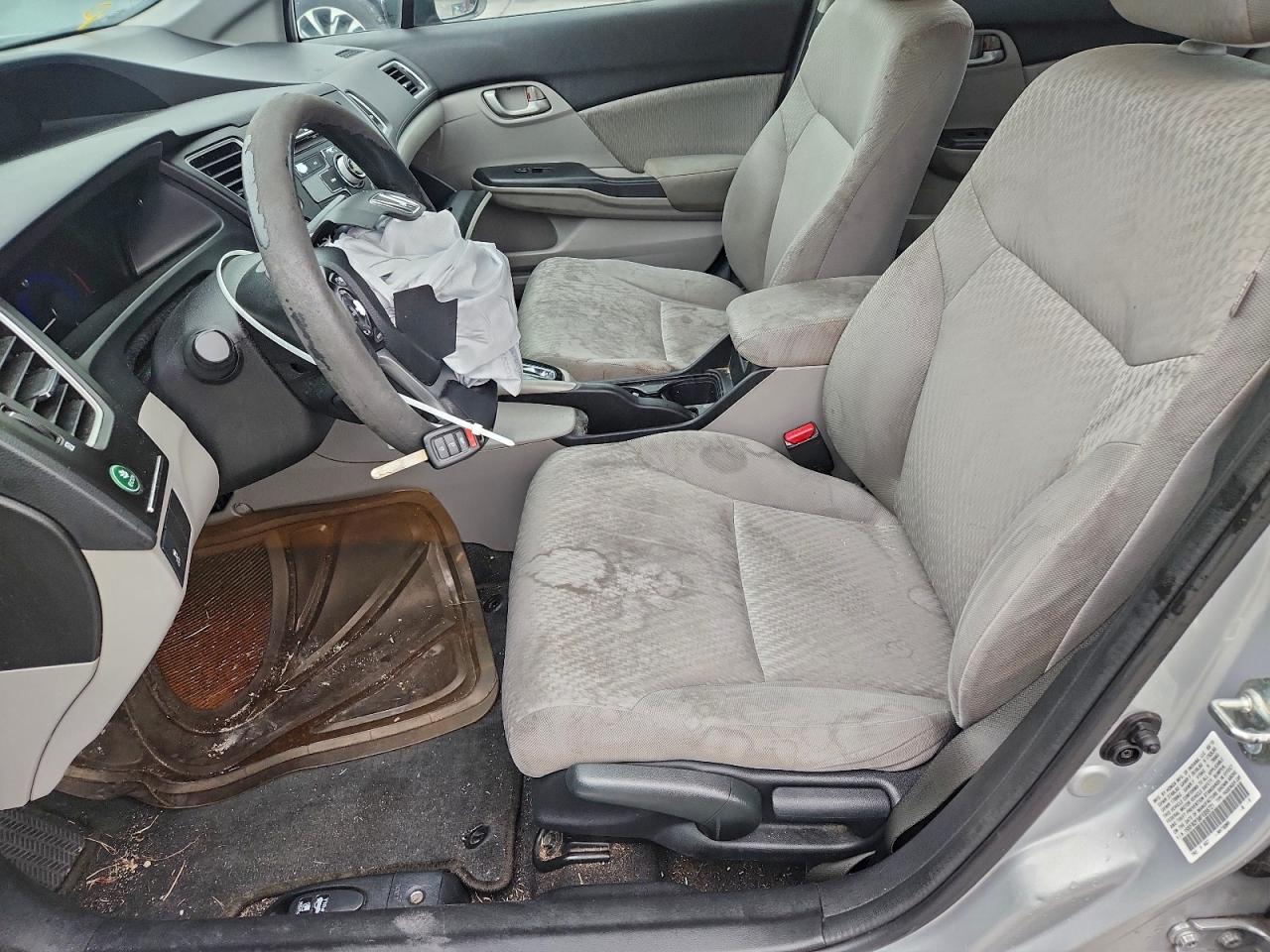 2015 Honda Civic Lx Silver vin: 19XFB2F58FE055721