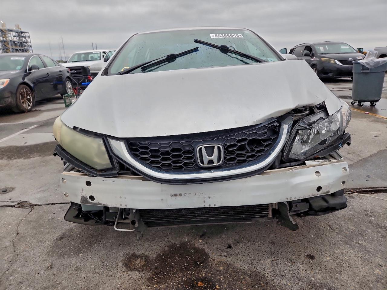 2015 Honda Civic Lx Silver vin: 19XFB2F58FE055721