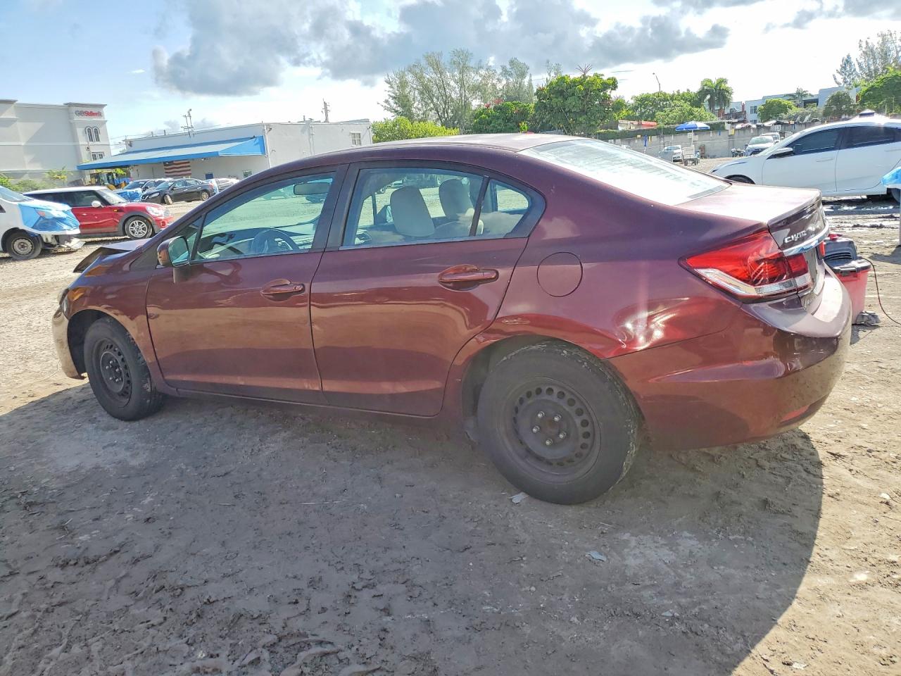 2015 Honda Civic Lx Brown vin: 19XFB2F58FE064290