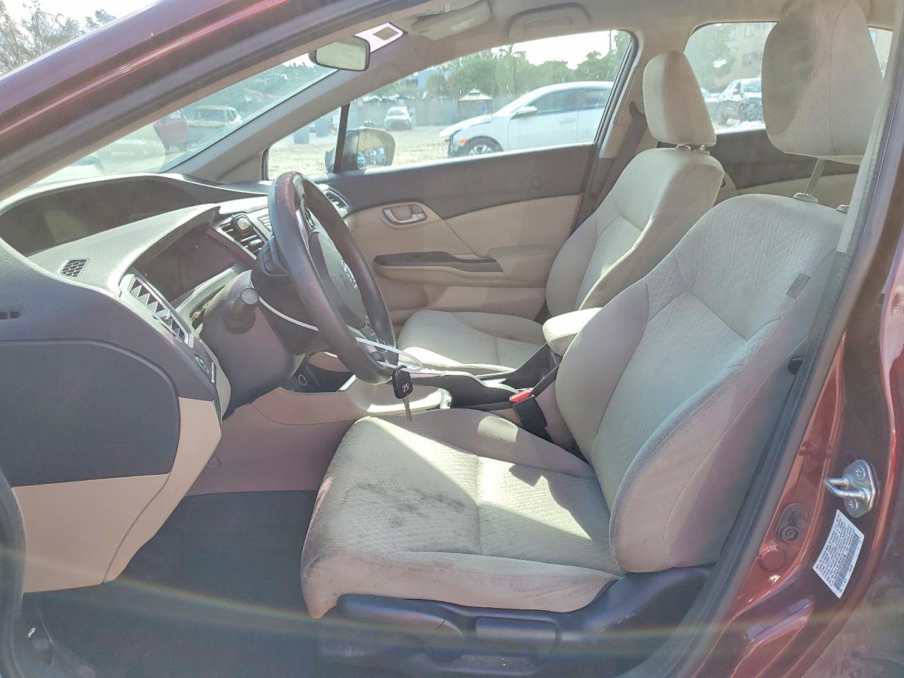 2015 Honda Civic Lx Brown vin: 19XFB2F58FE064290