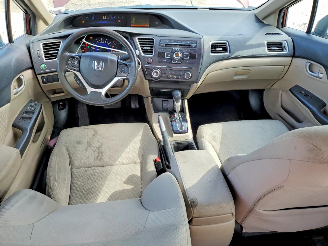 2015 Honda Civic Lx Brown vin: 19XFB2F58FE064290