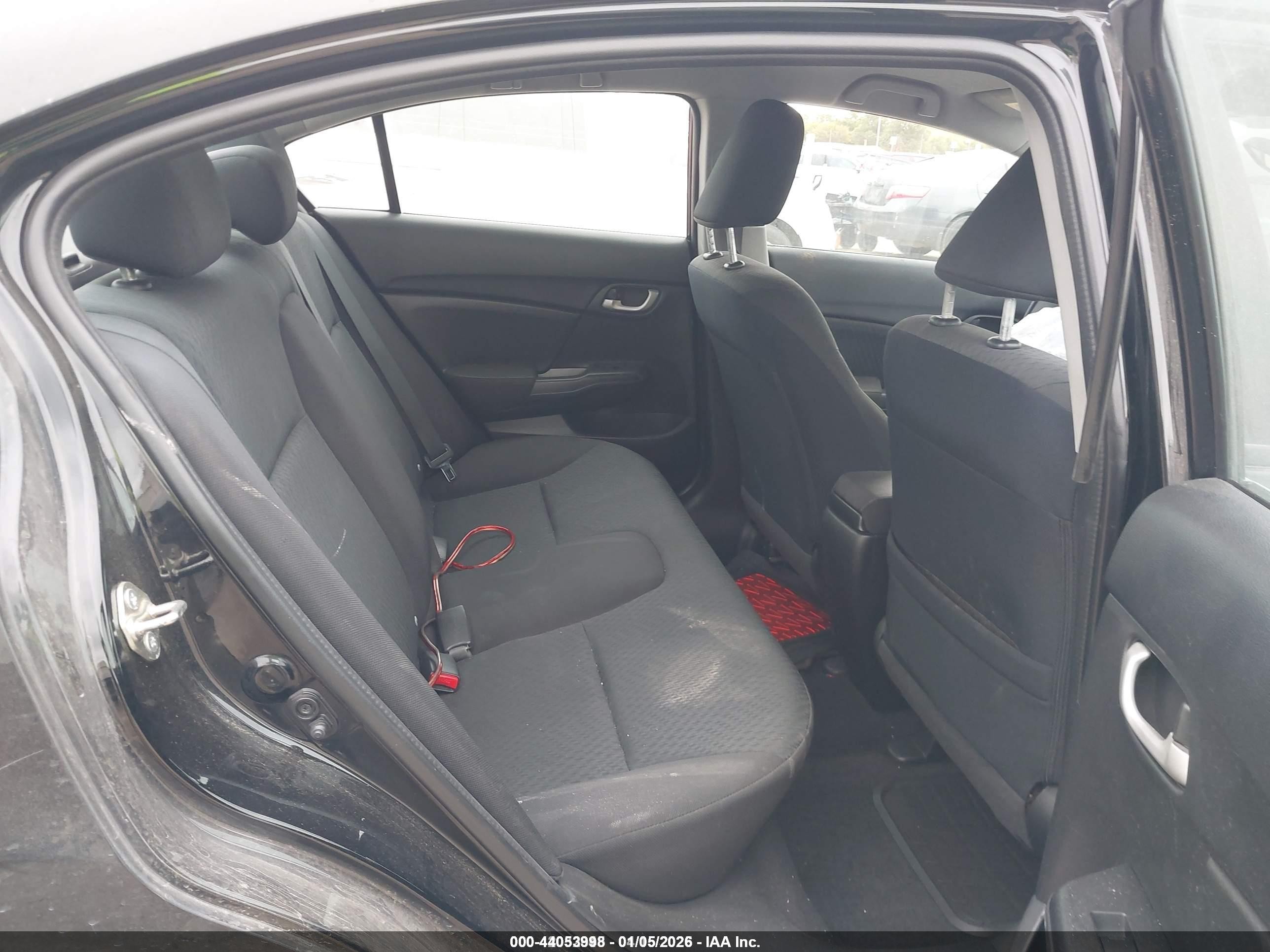 2015 Honda Civic Lx Черный vin: 19XFB2F58FE073703
