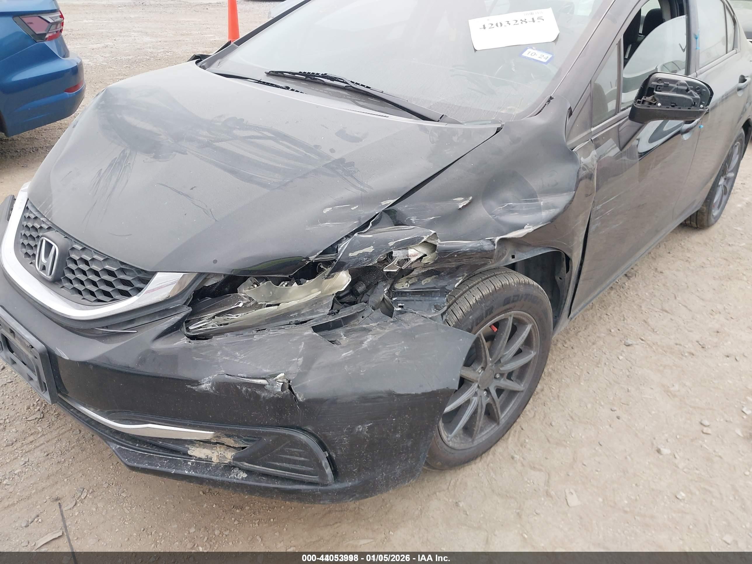 2015 Honda Civic Lx Черный vin: 19XFB2F58FE073703
